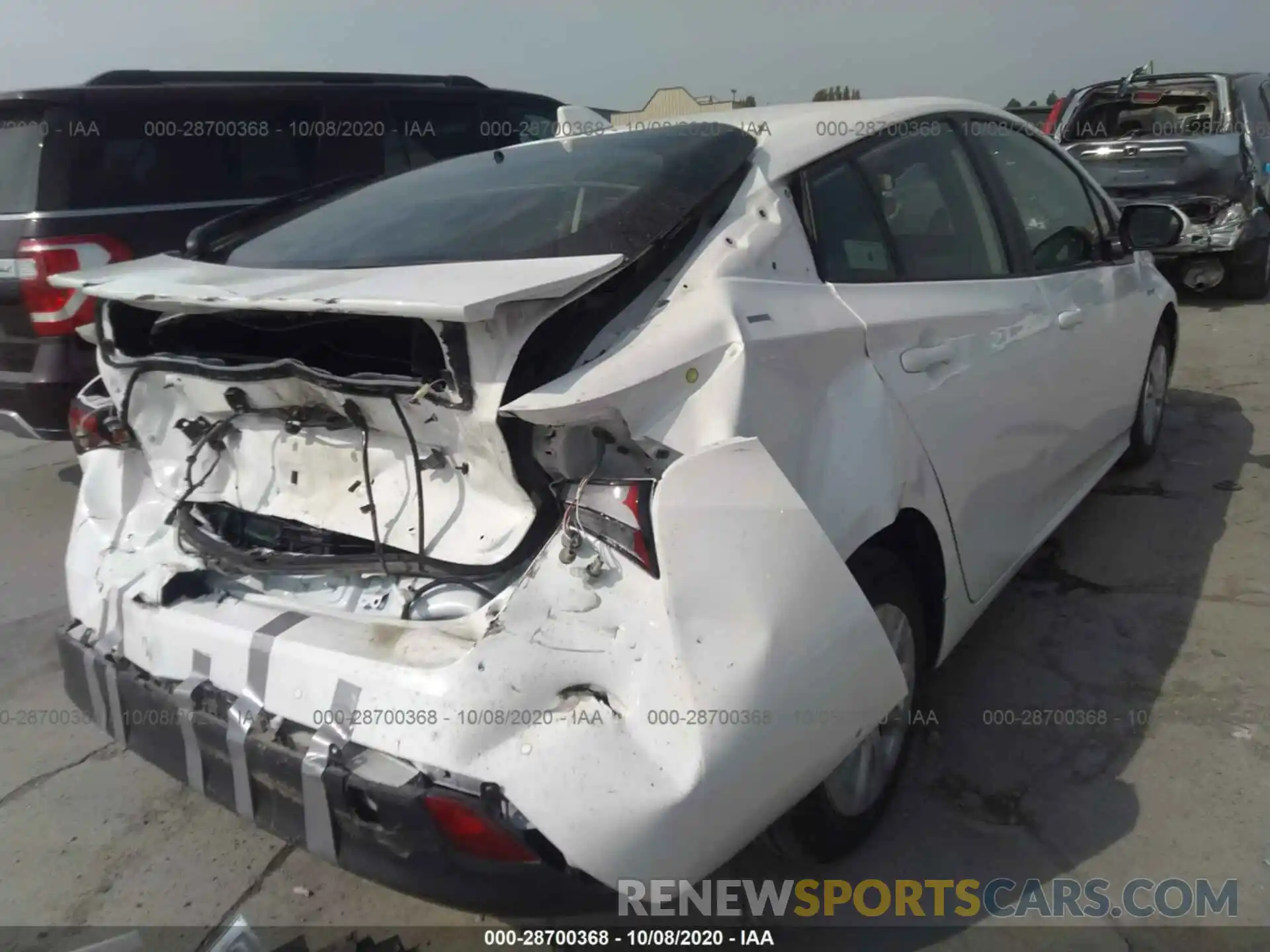 4 Photograph of a damaged car JTDKARFUXL3109699 TOYOTA PRIUS 2020