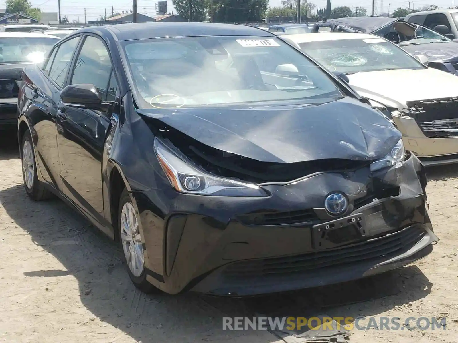 1 Photograph of a damaged car JTDKARFUXL3110898 TOYOTA PRIUS 2020