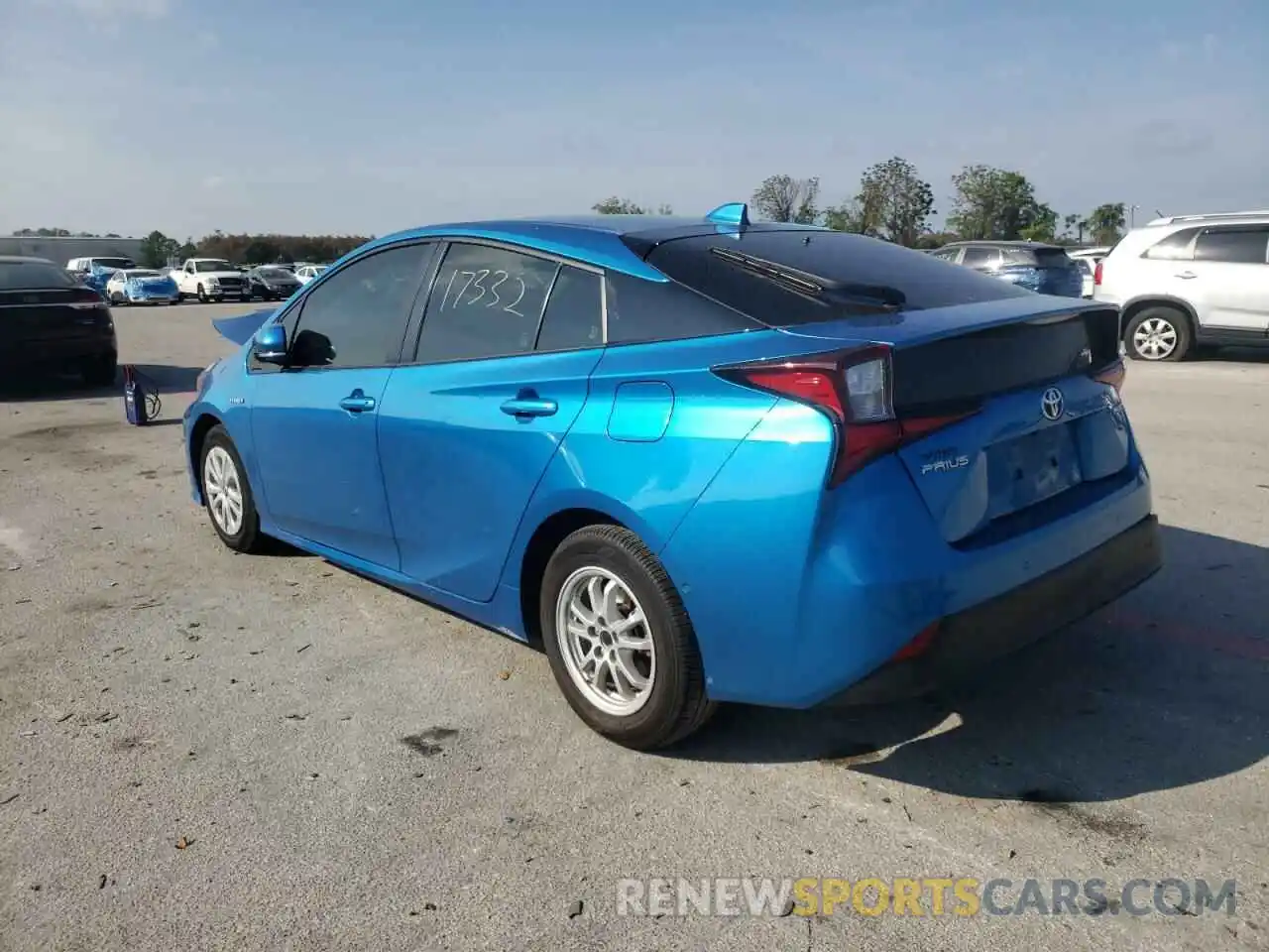 3 Photograph of a damaged car JTDKARFUXL3111615 TOYOTA PRIUS 2020