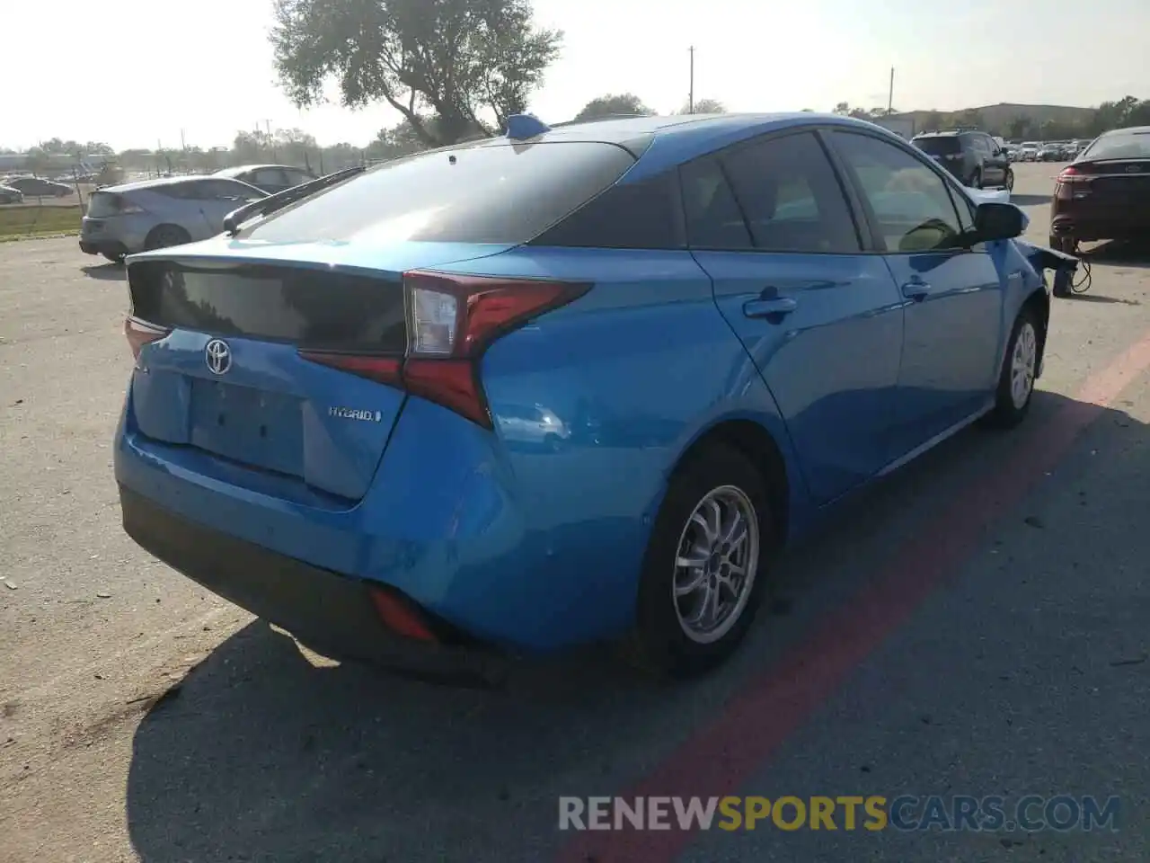 4 Photograph of a damaged car JTDKARFUXL3111615 TOYOTA PRIUS 2020