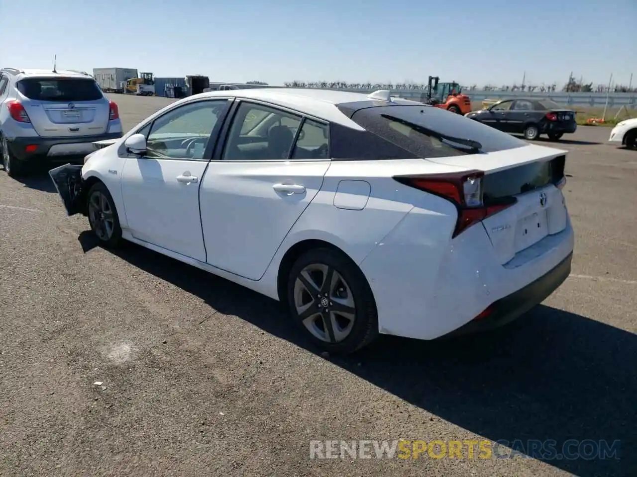 3 Photograph of a damaged car JTDKARFUXL3112747 TOYOTA PRIUS 2020