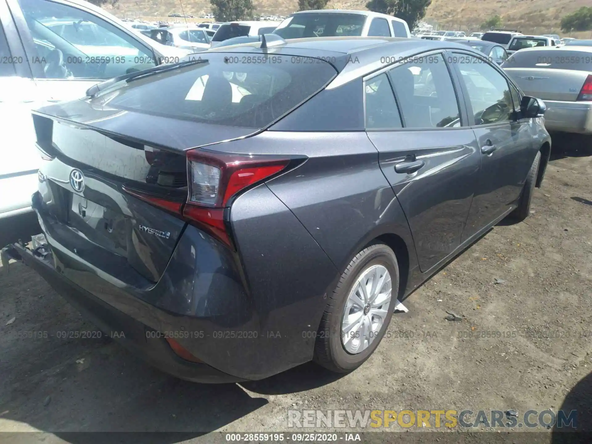 4 Photograph of a damaged car JTDKARFUXL3113185 TOYOTA PRIUS 2020