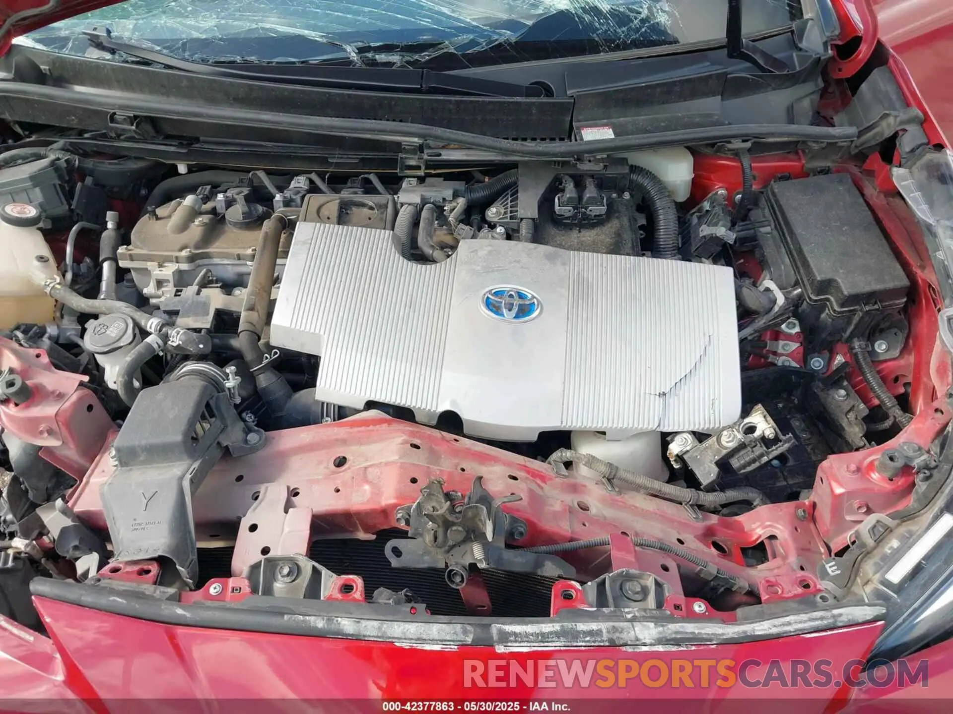 10 Photograph of a damaged car JTDKARFUXL3113493 TOYOTA PRIUS 2020
