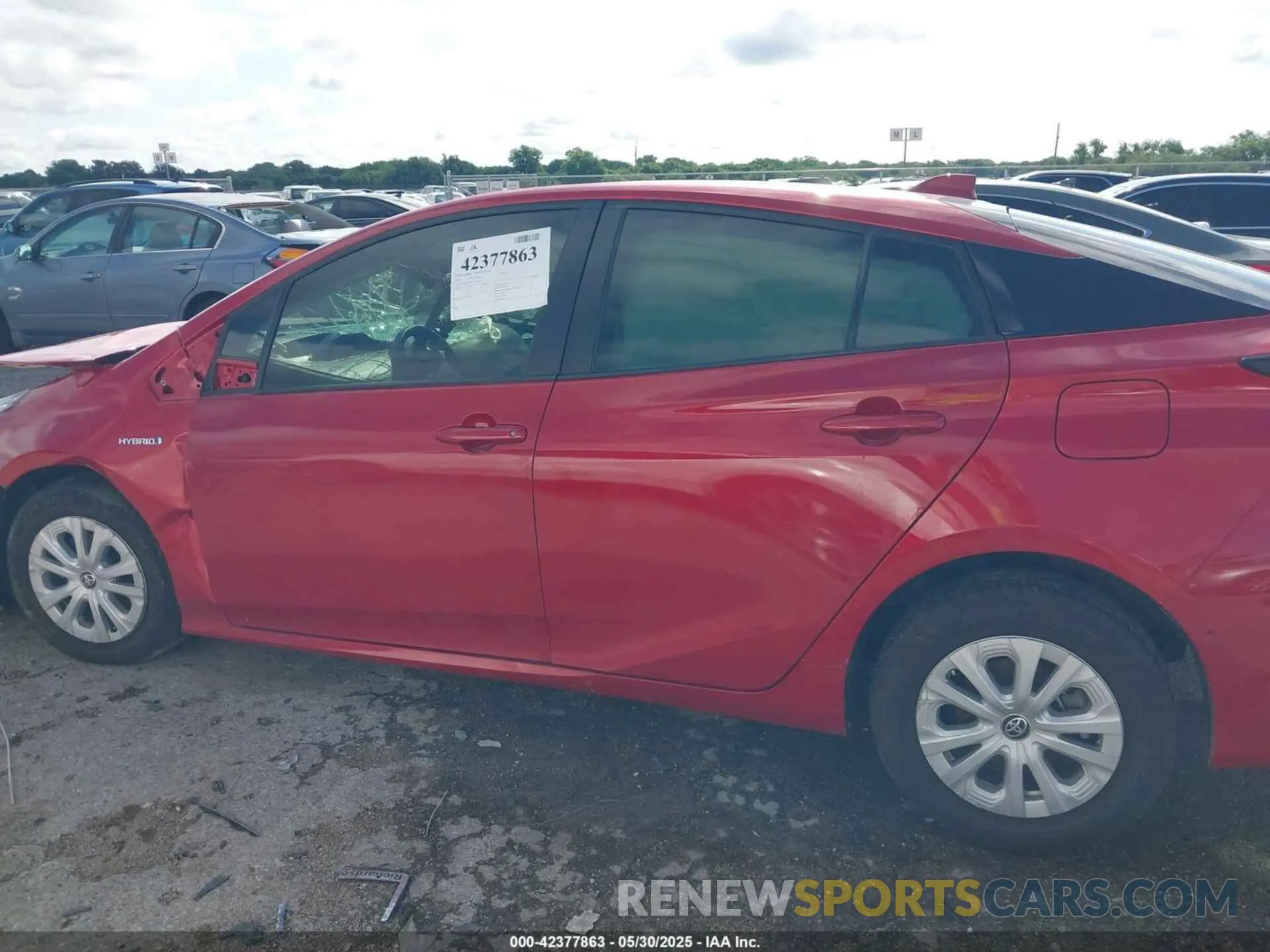 13 Photograph of a damaged car JTDKARFUXL3113493 TOYOTA PRIUS 2020