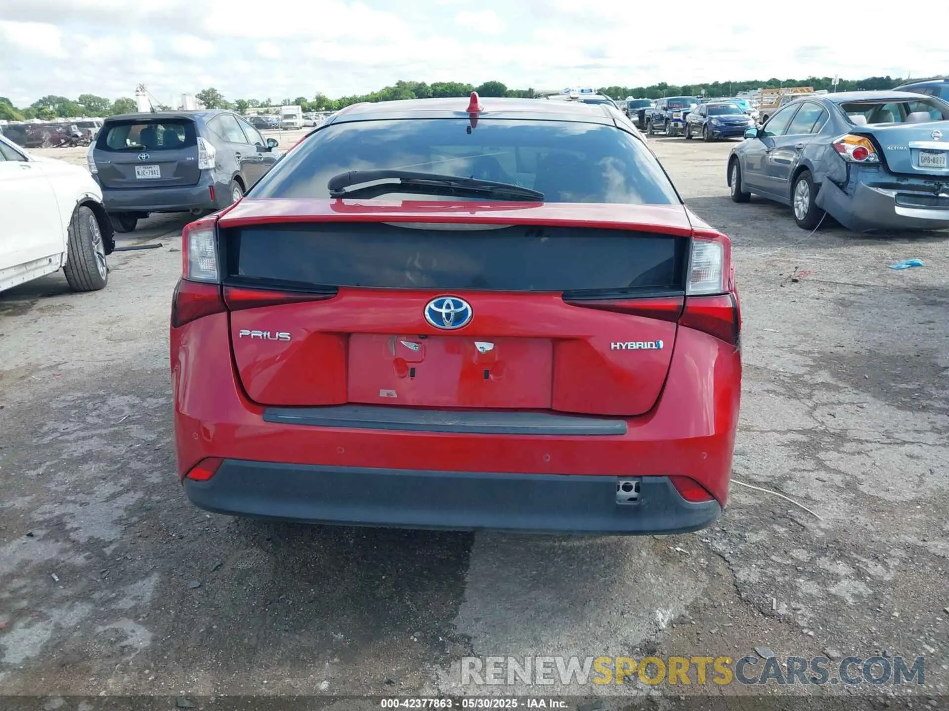 15 Photograph of a damaged car JTDKARFUXL3113493 TOYOTA PRIUS 2020