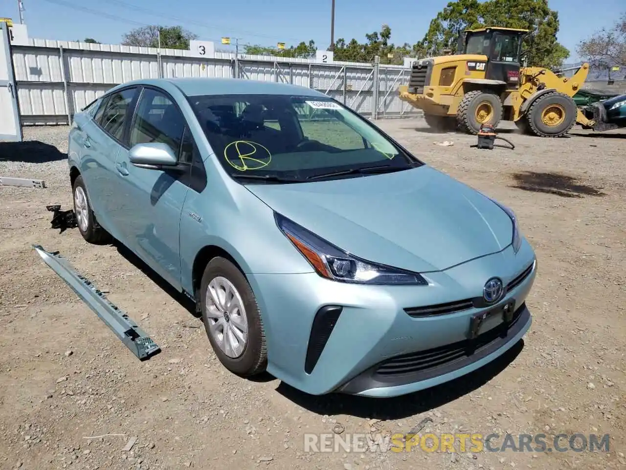 1 Photograph of a damaged car JTDKARFUXL3113509 TOYOTA PRIUS 2020