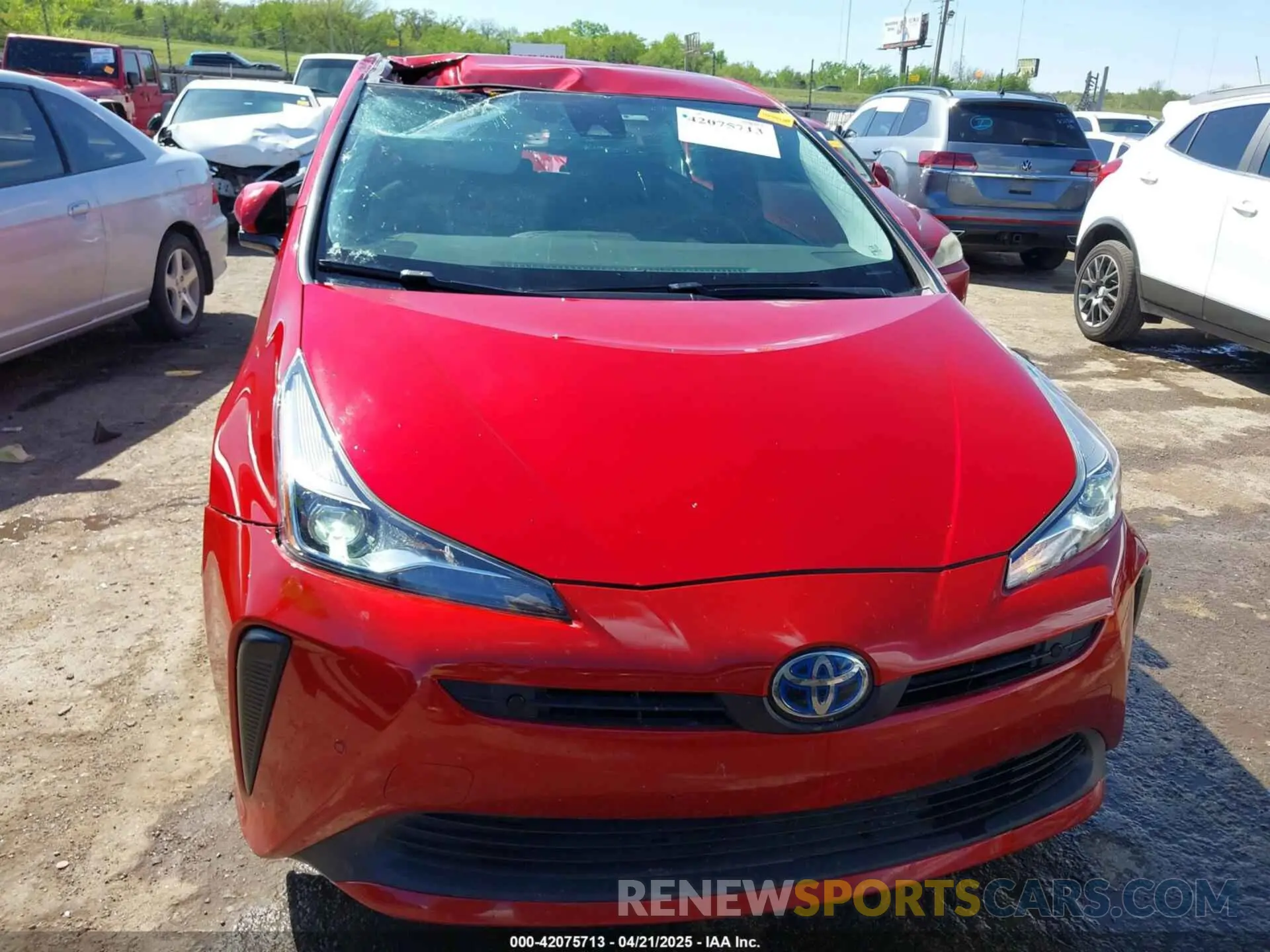12 Photograph of a damaged car JTDKARFUXL3114644 TOYOTA PRIUS 2020