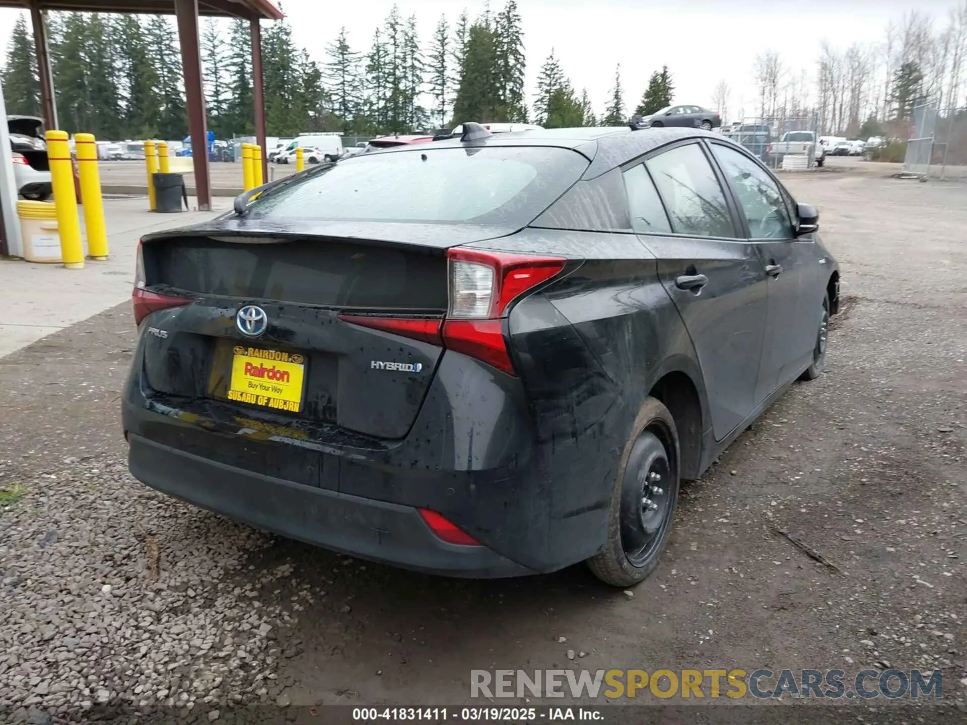 4 Photograph of a damaged car JTDKARFUXL3115471 TOYOTA PRIUS 2020