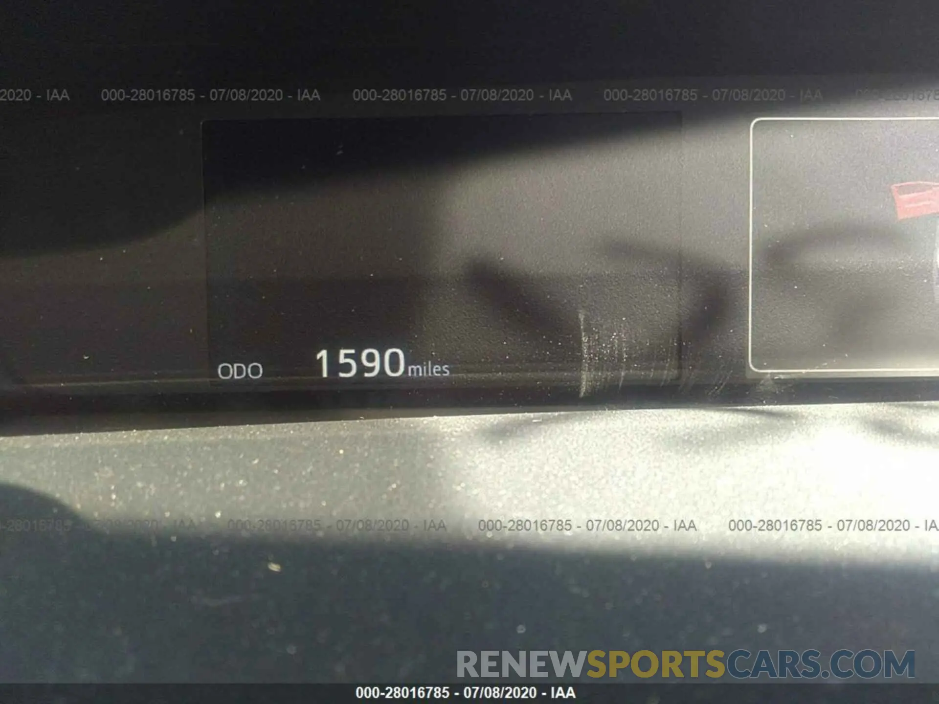 7 Photograph of a damaged car JTDKARFUXL3117642 TOYOTA PRIUS 2020