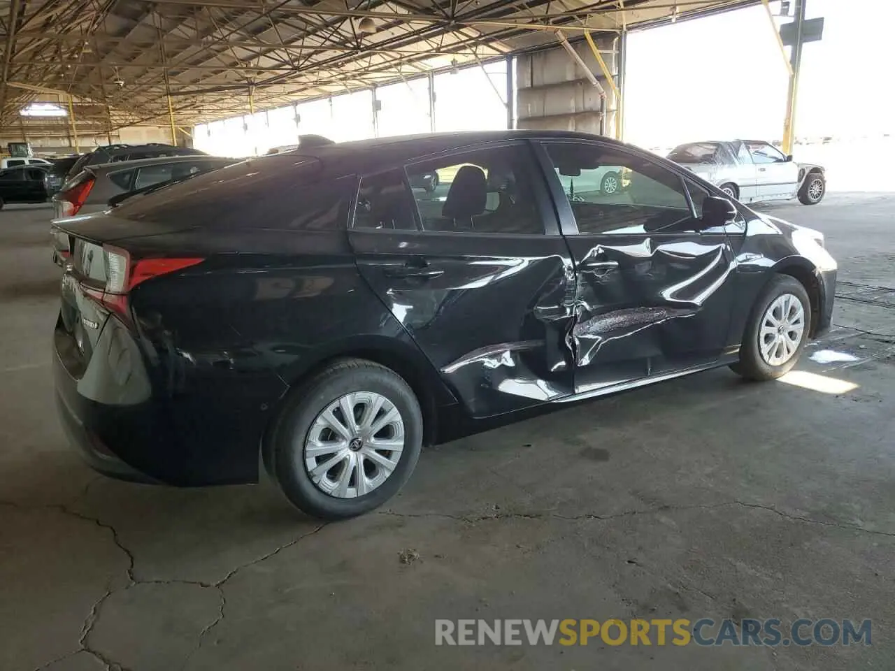 3 Photograph of a damaged car JTDKARFUXL3118256 TOYOTA PRIUS 2020