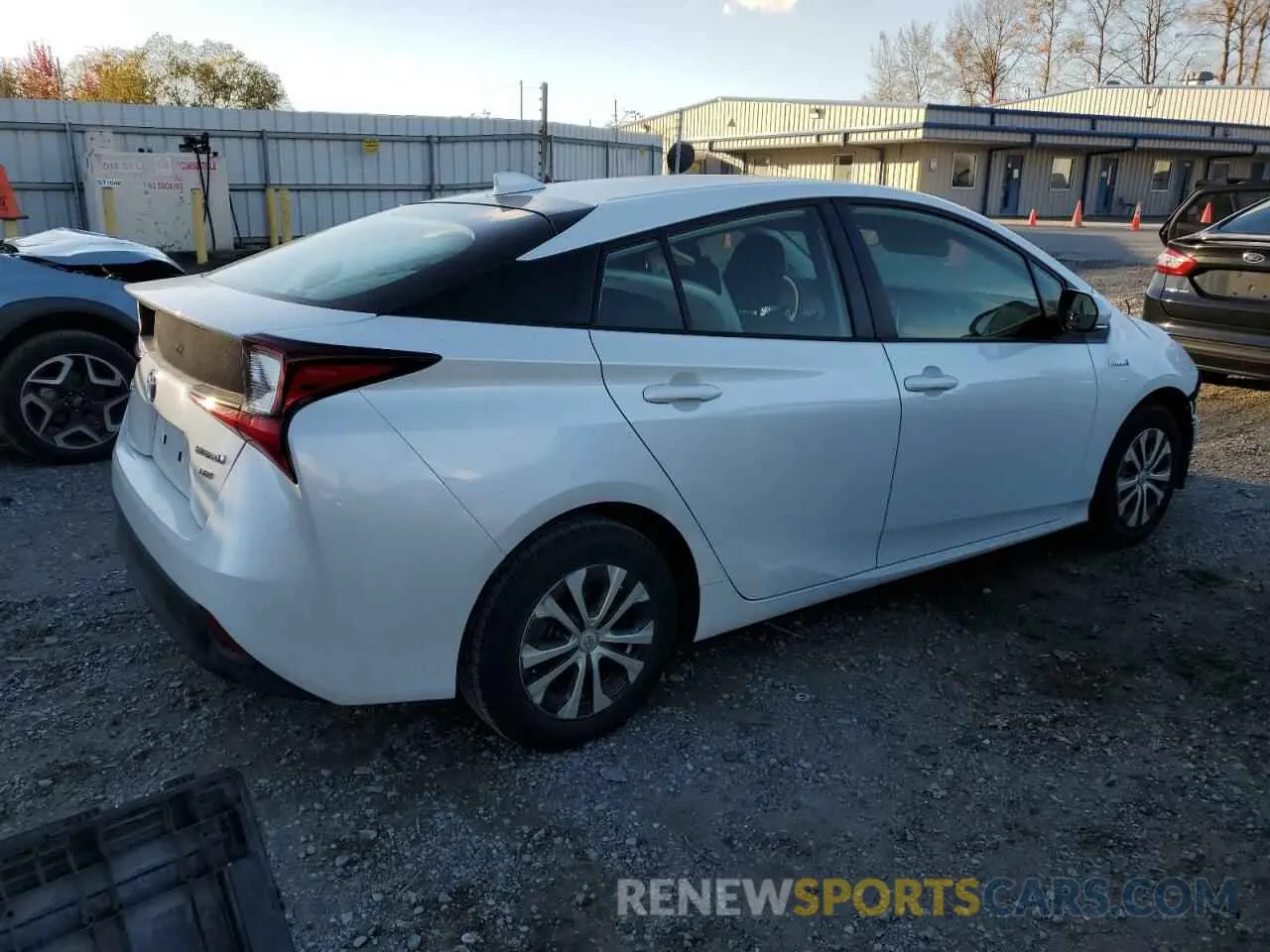 3 Photograph of a damaged car JTDKARFUXL3119679 TOYOTA PRIUS 2020