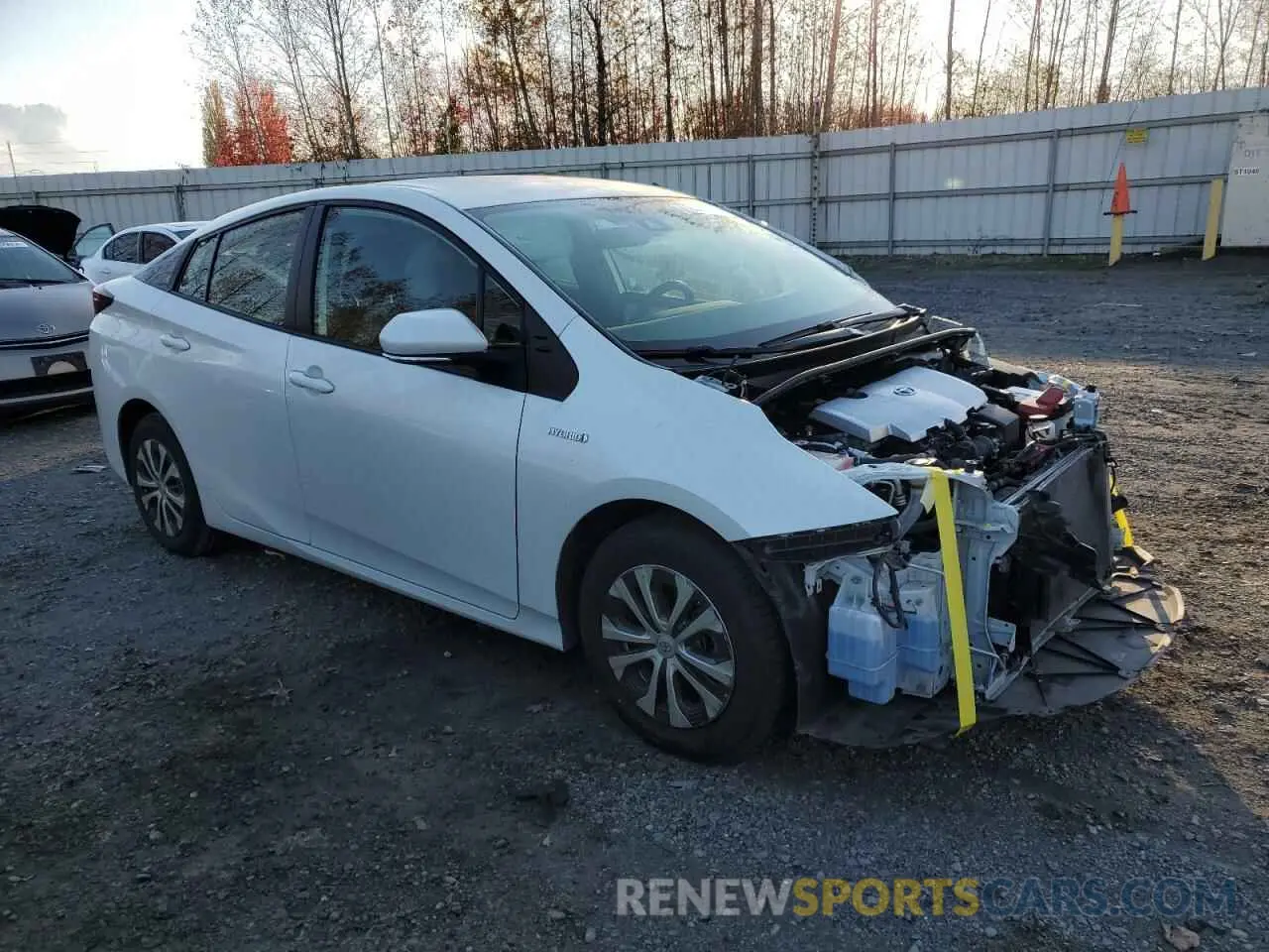 4 Photograph of a damaged car JTDKARFUXL3119679 TOYOTA PRIUS 2020