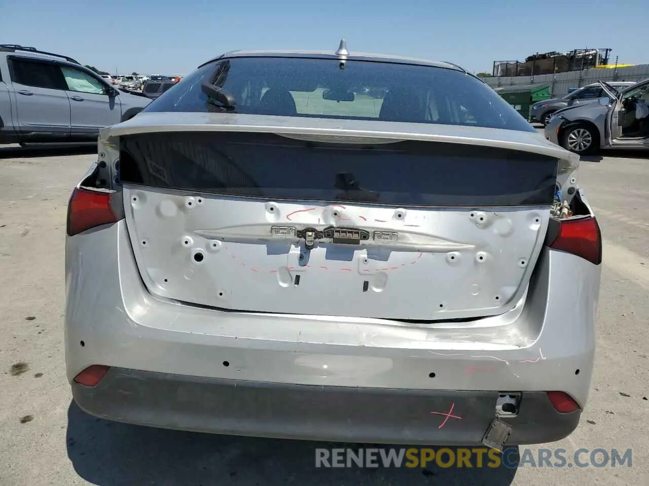 6 Photograph of a damaged car JTDKARFUXL3120671 TOYOTA PRIUS 2020