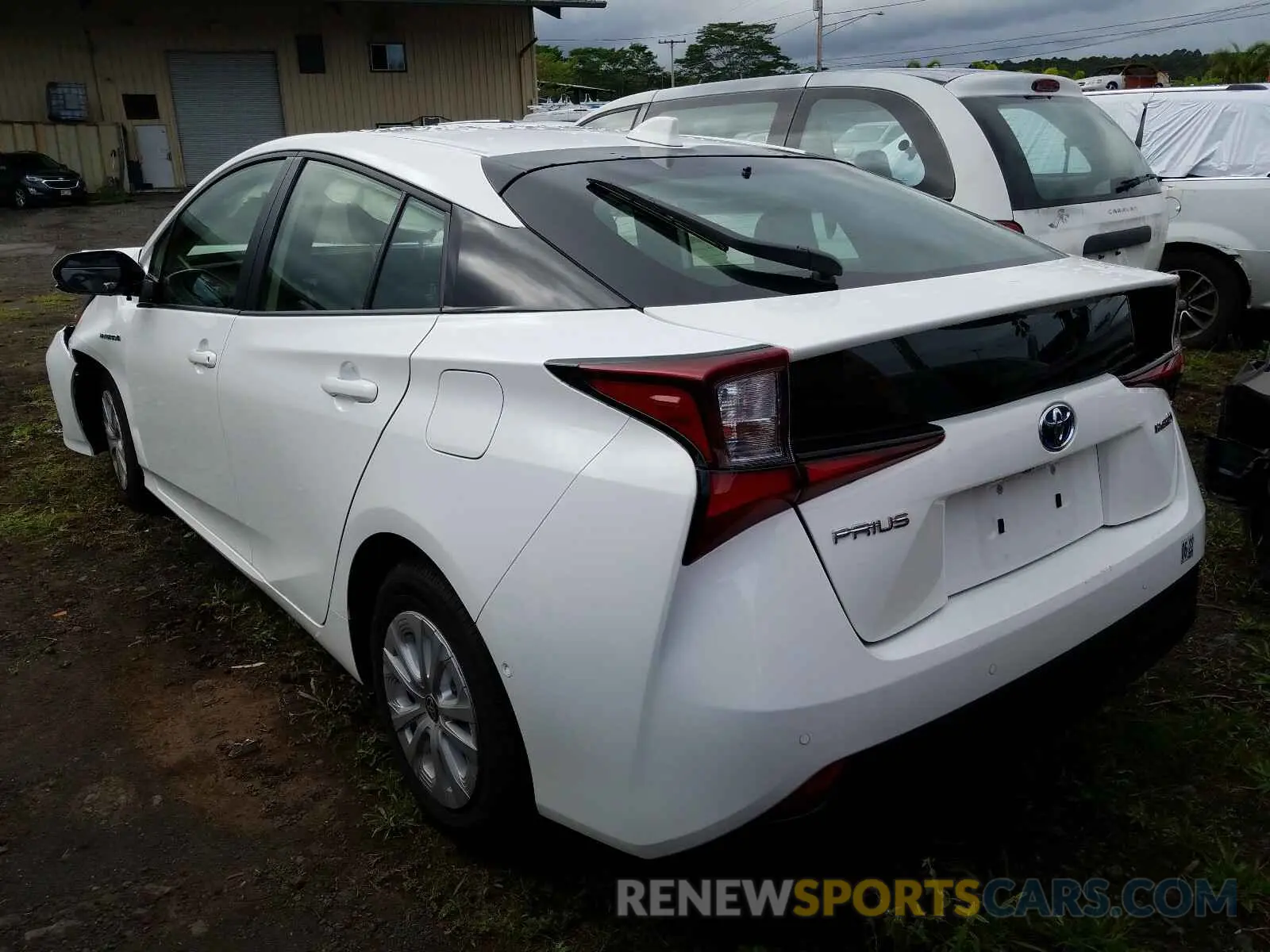 3 Photograph of a damaged car JTDKARFUXL3124185 TOYOTA PRIUS 2020