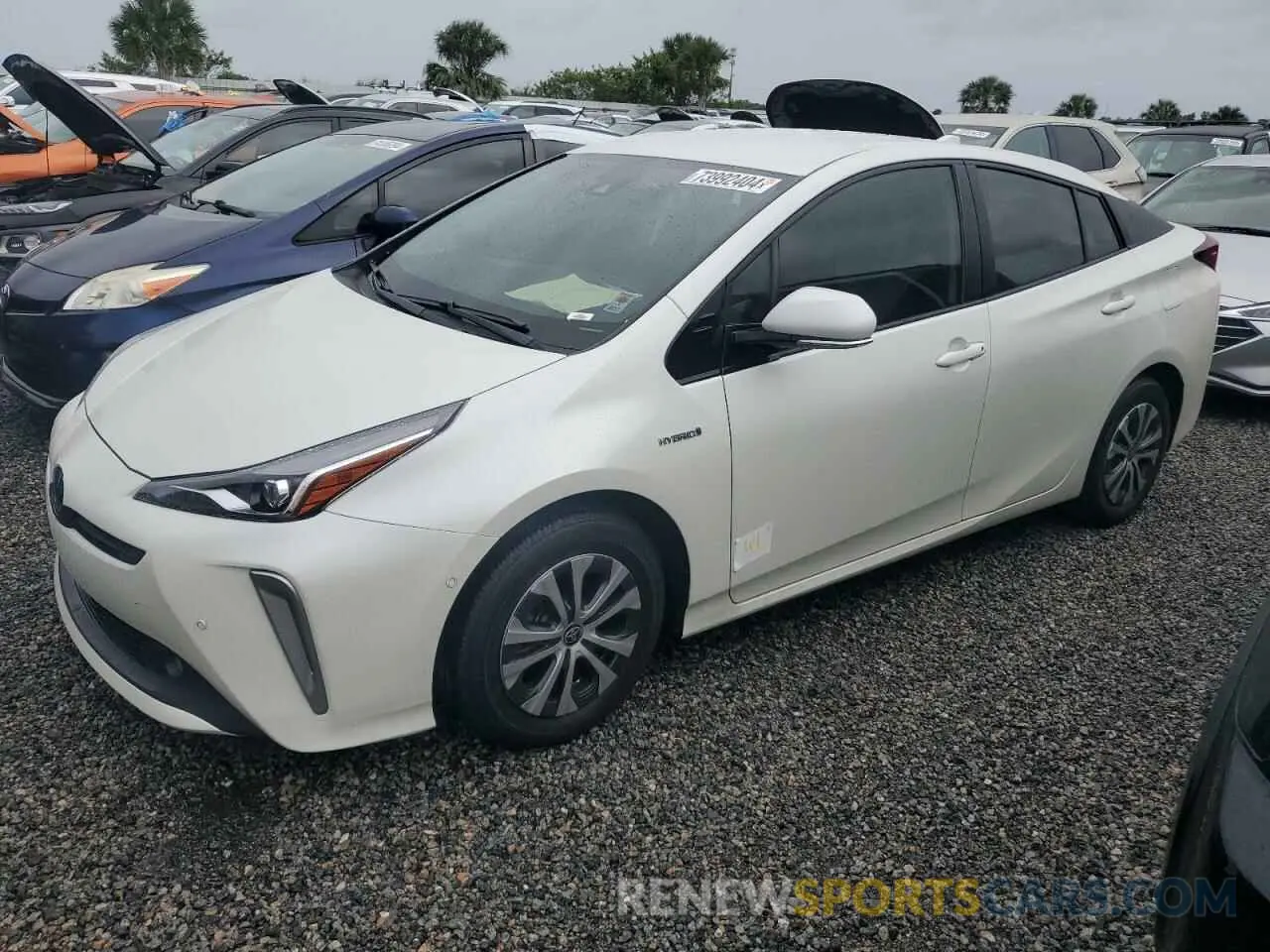 1 Photograph of a damaged car JTDL9RFU1L3022335 TOYOTA PRIUS 2020