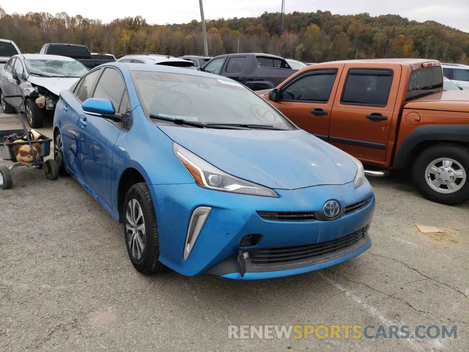 1 Photograph of a damaged car JTDL9RFU2L3014163 TOYOTA PRIUS 2020