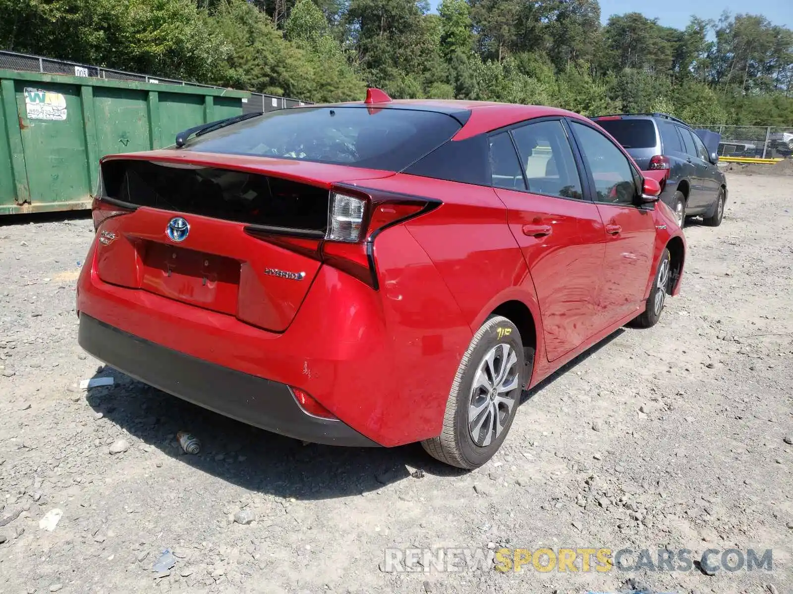 4 Photograph of a damaged car JTDL9RFU2L3016978 TOYOTA PRIUS 2020