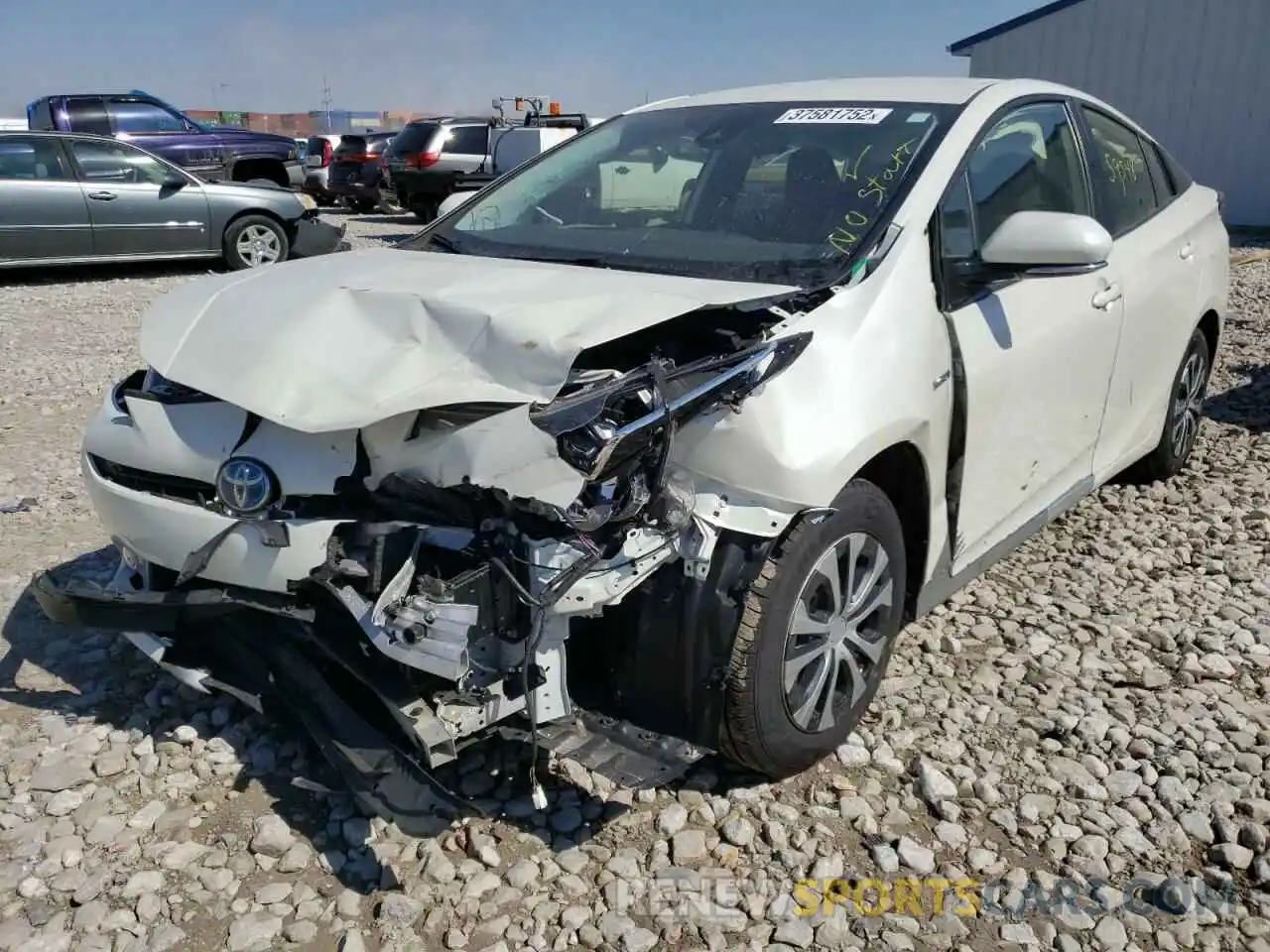 2 Photograph of a damaged car JTDL9RFU2L3017497 TOYOTA PRIUS 2020