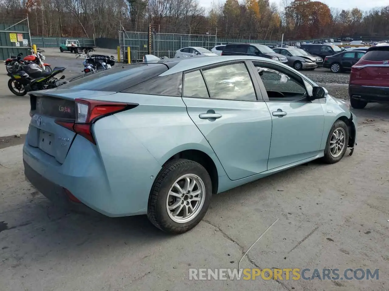 3 Photograph of a damaged car JTDL9RFU2L3021663 TOYOTA PRIUS 2020