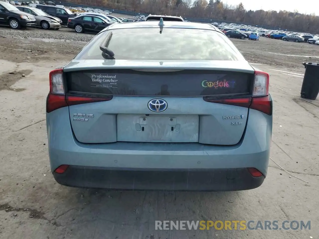 6 Photograph of a damaged car JTDL9RFU2L3021663 TOYOTA PRIUS 2020