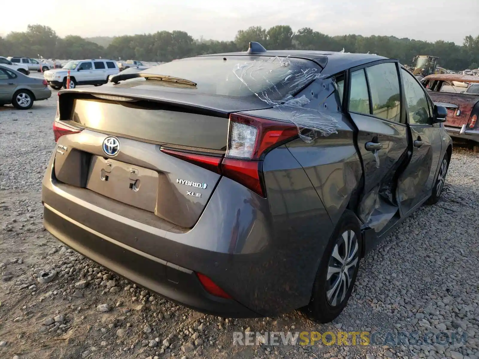 4 Photograph of a damaged car JTDL9RFU3L3020456 TOYOTA PRIUS 2020