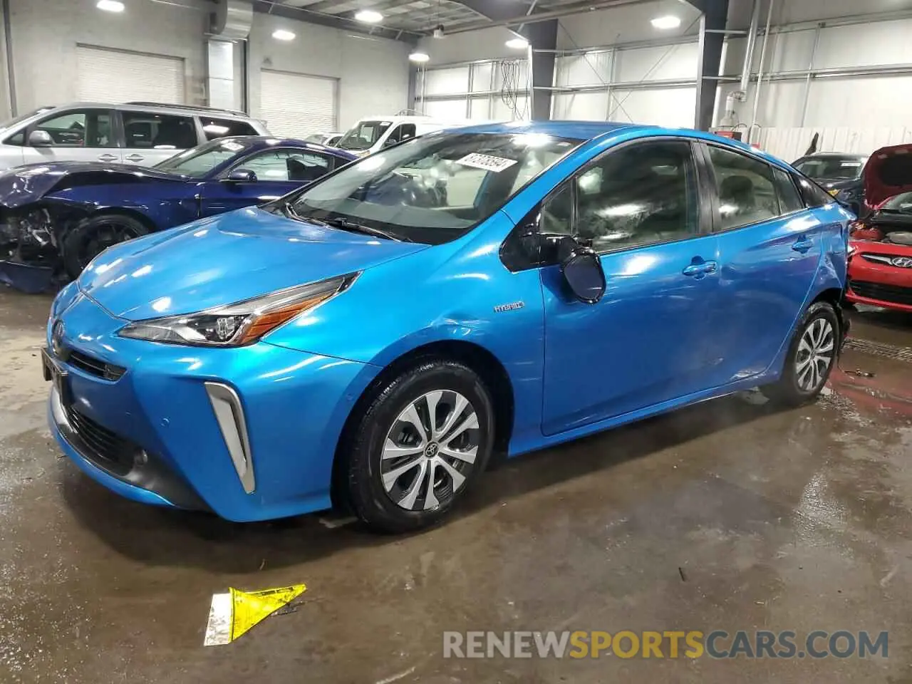 1 Photograph of a damaged car JTDL9RFU4L3014486 TOYOTA PRIUS 2020