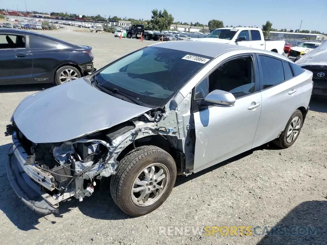 1 Photograph of a damaged car JTDL9RFU4L3017534 TOYOTA PRIUS 2020