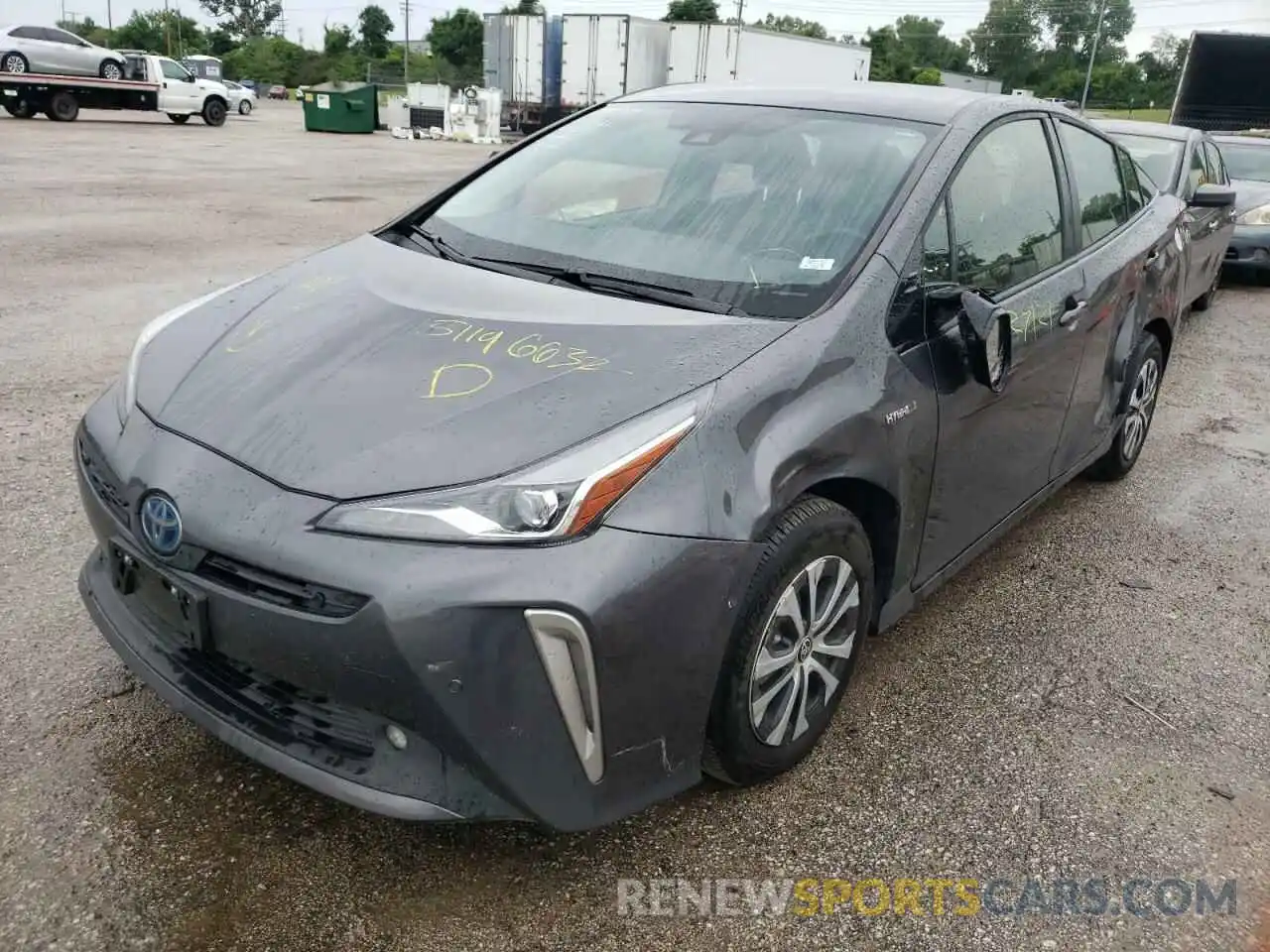 2 Photograph of a damaged car JTDL9RFU4L3019168 TOYOTA PRIUS 2020