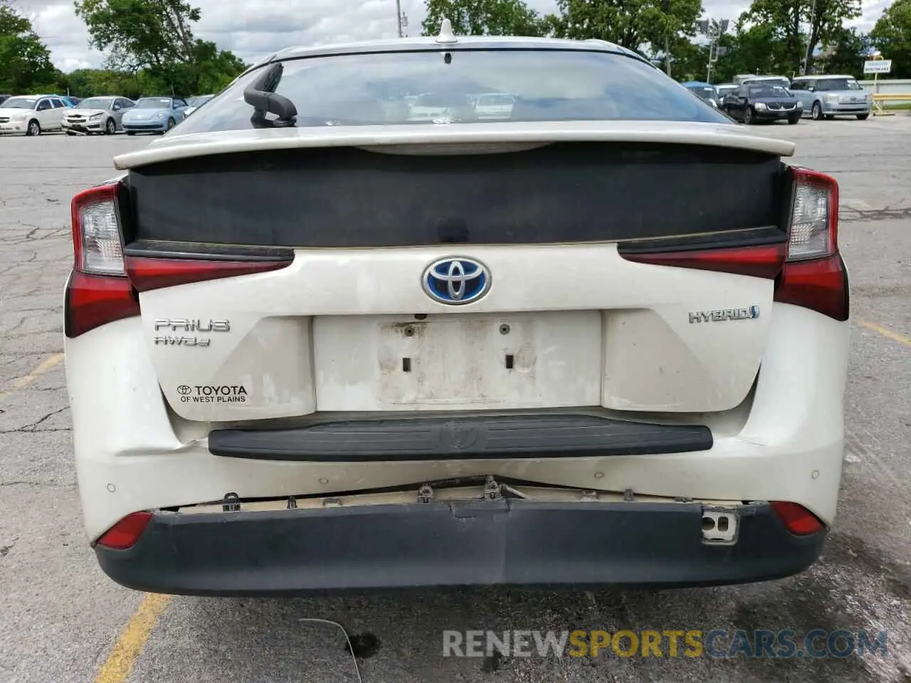 6 Photograph of a damaged car JTDL9RFU5L3017896 TOYOTA PRIUS 2020