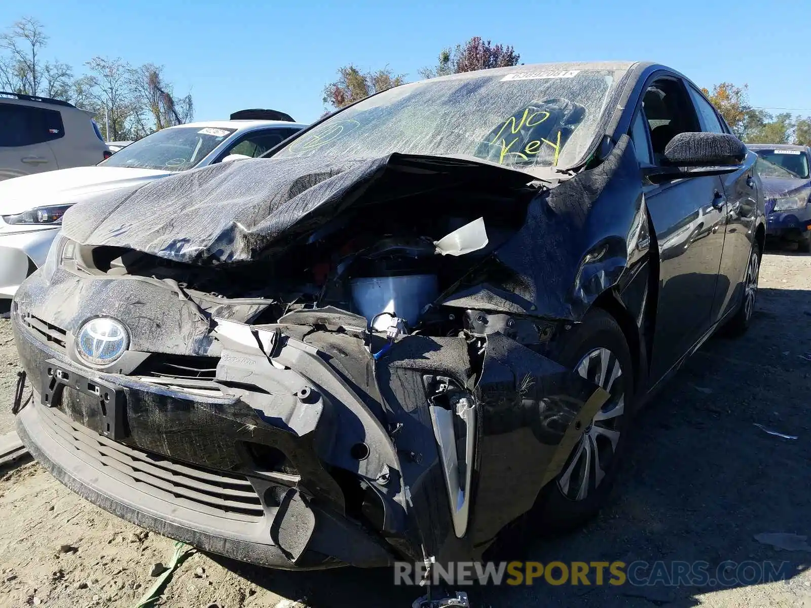 2 Photograph of a damaged car JTDL9RFU5L3021530 TOYOTA PRIUS 2020