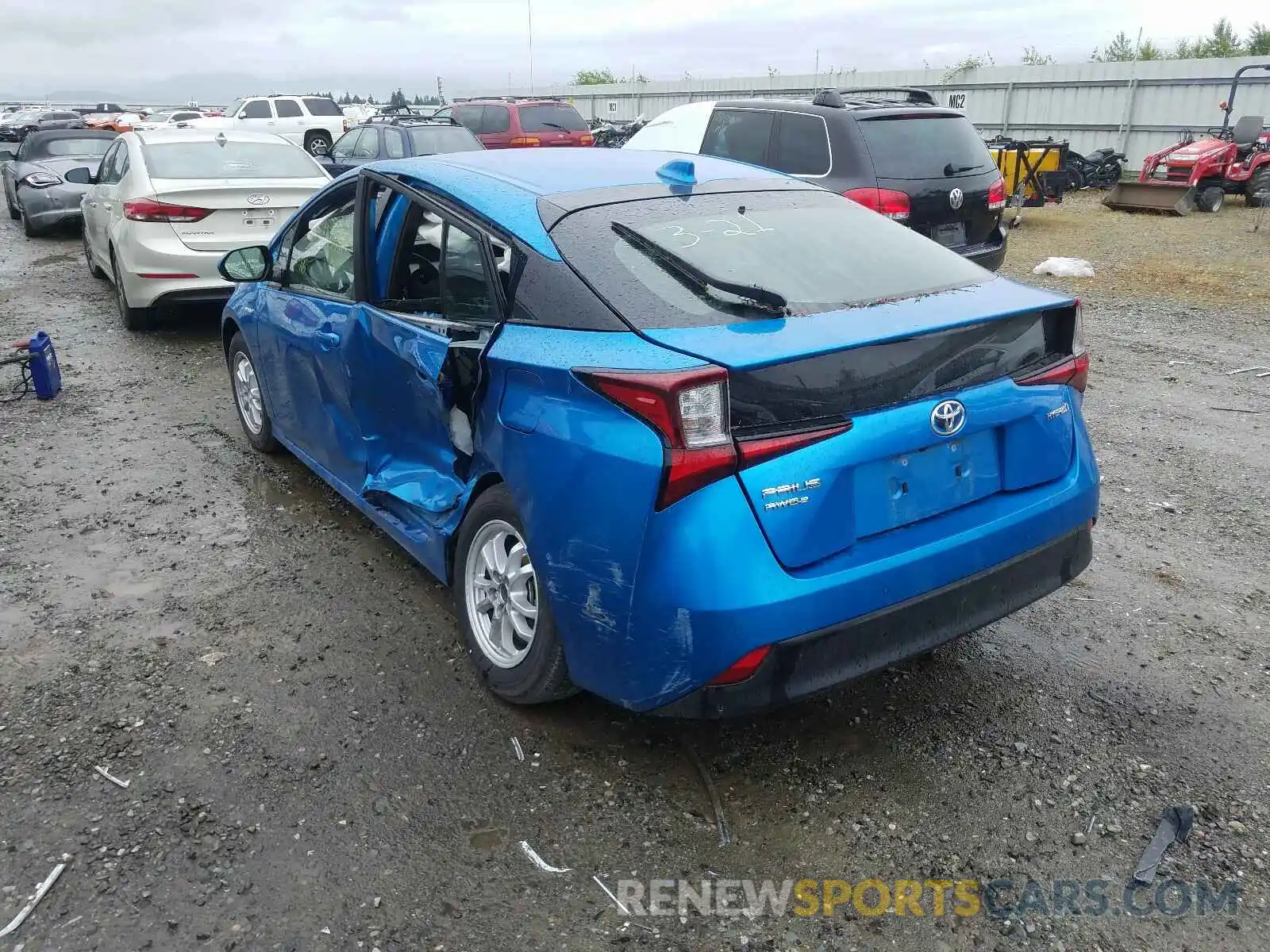 3 Photograph of a damaged car JTDL9RFU8L3014944 TOYOTA PRIUS 2020