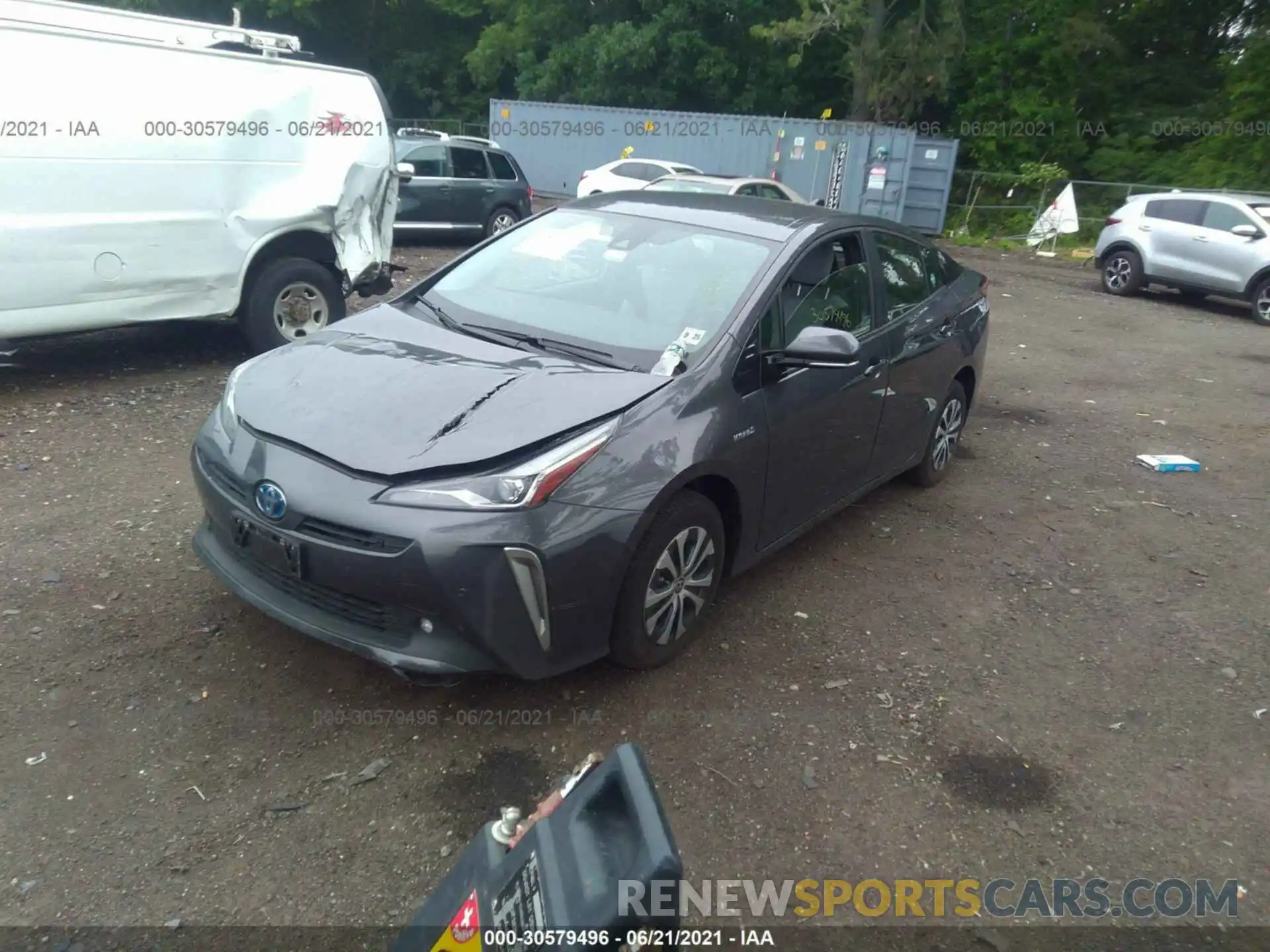 2 Photograph of a damaged car JTDL9RFU8L3022185 TOYOTA PRIUS 2020