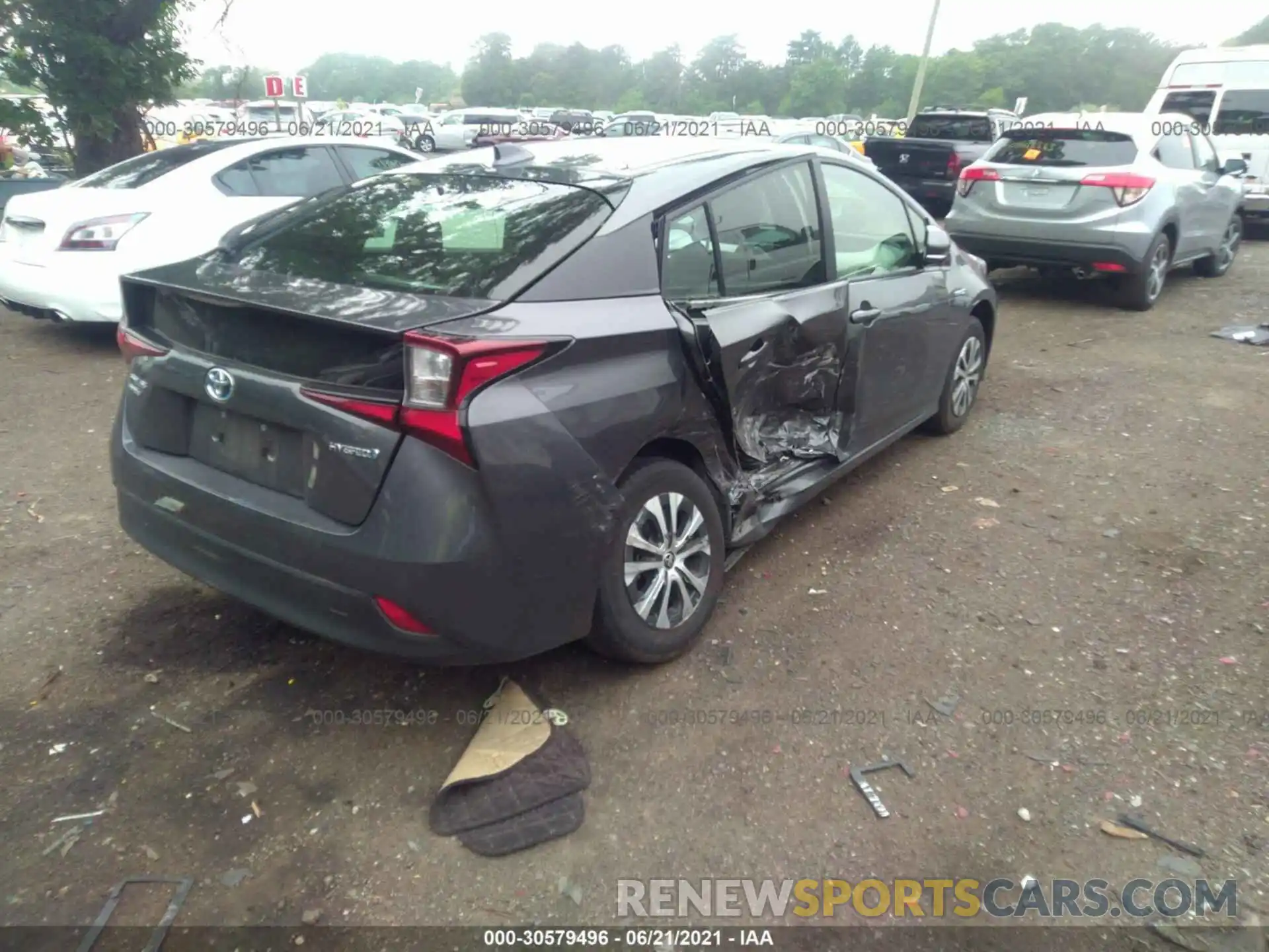 6 Photograph of a damaged car JTDL9RFU8L3022185 TOYOTA PRIUS 2020