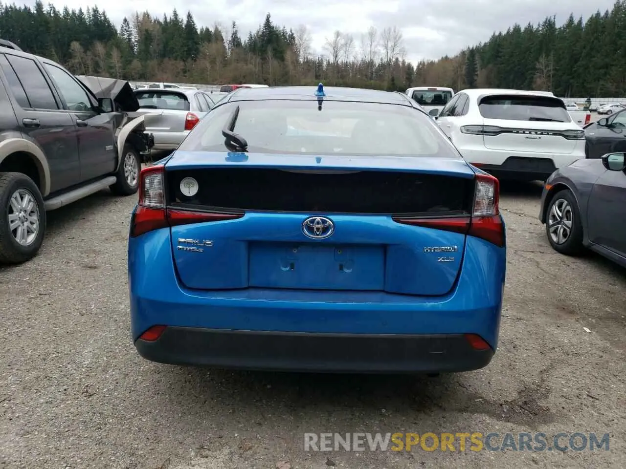 6 Photograph of a damaged car JTDL9RFU9L3016573 TOYOTA PRIUS 2020