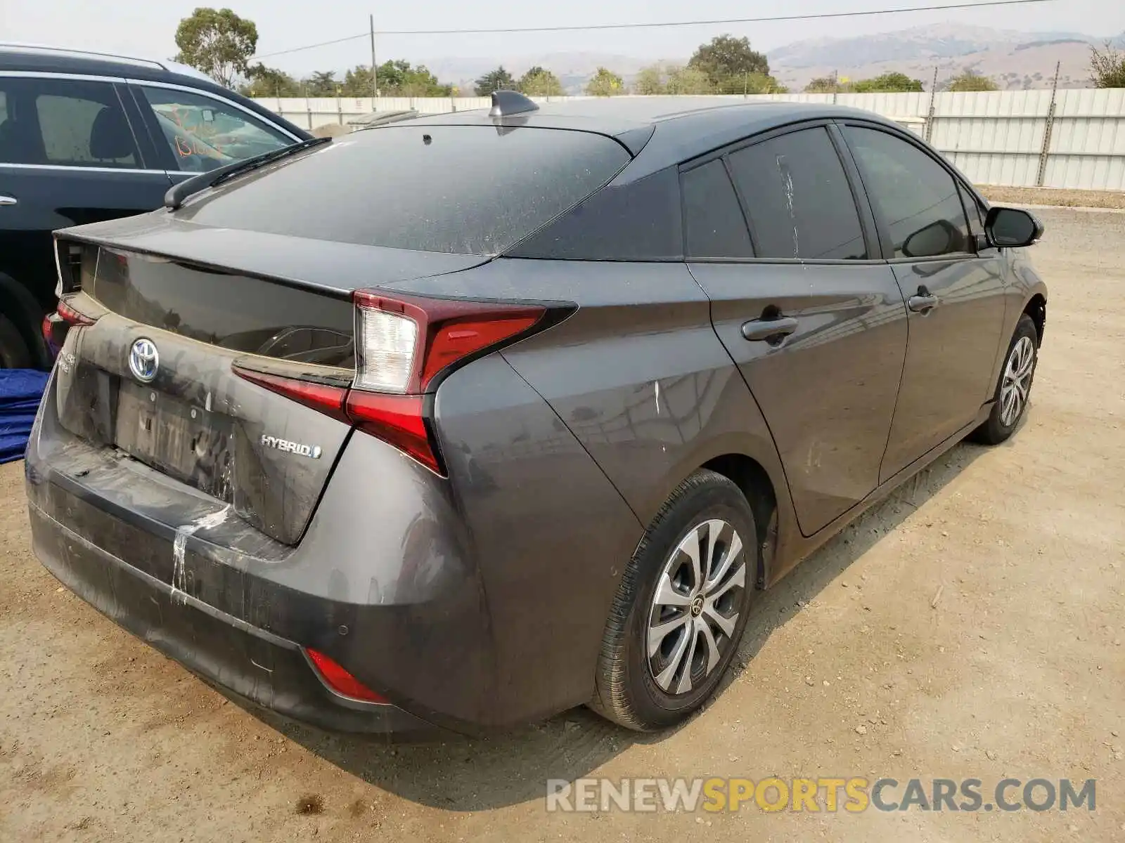 4 Photograph of a damaged car JTDL9RFU9L3019988 TOYOTA PRIUS 2020