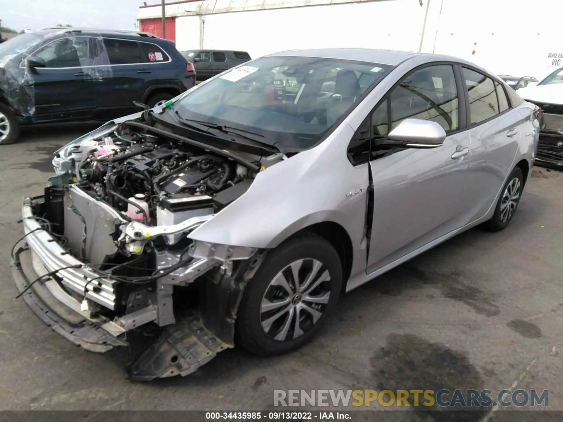 2 Photograph of a damaged car JTDL9RFU9L3020655 TOYOTA PRIUS 2020