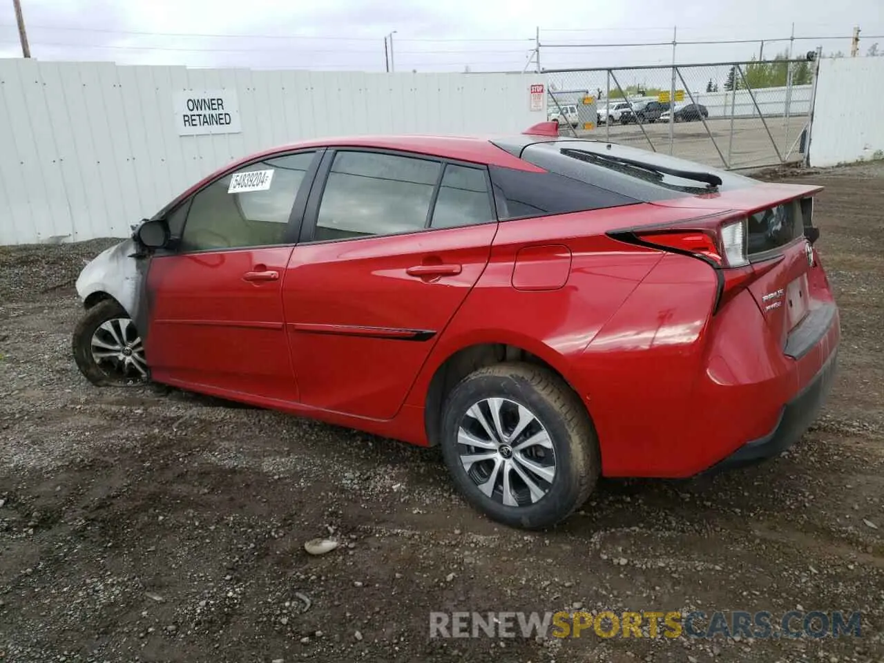 2 Photograph of a damaged car JTDL9RFU9L3021403 TOYOTA PRIUS 2020