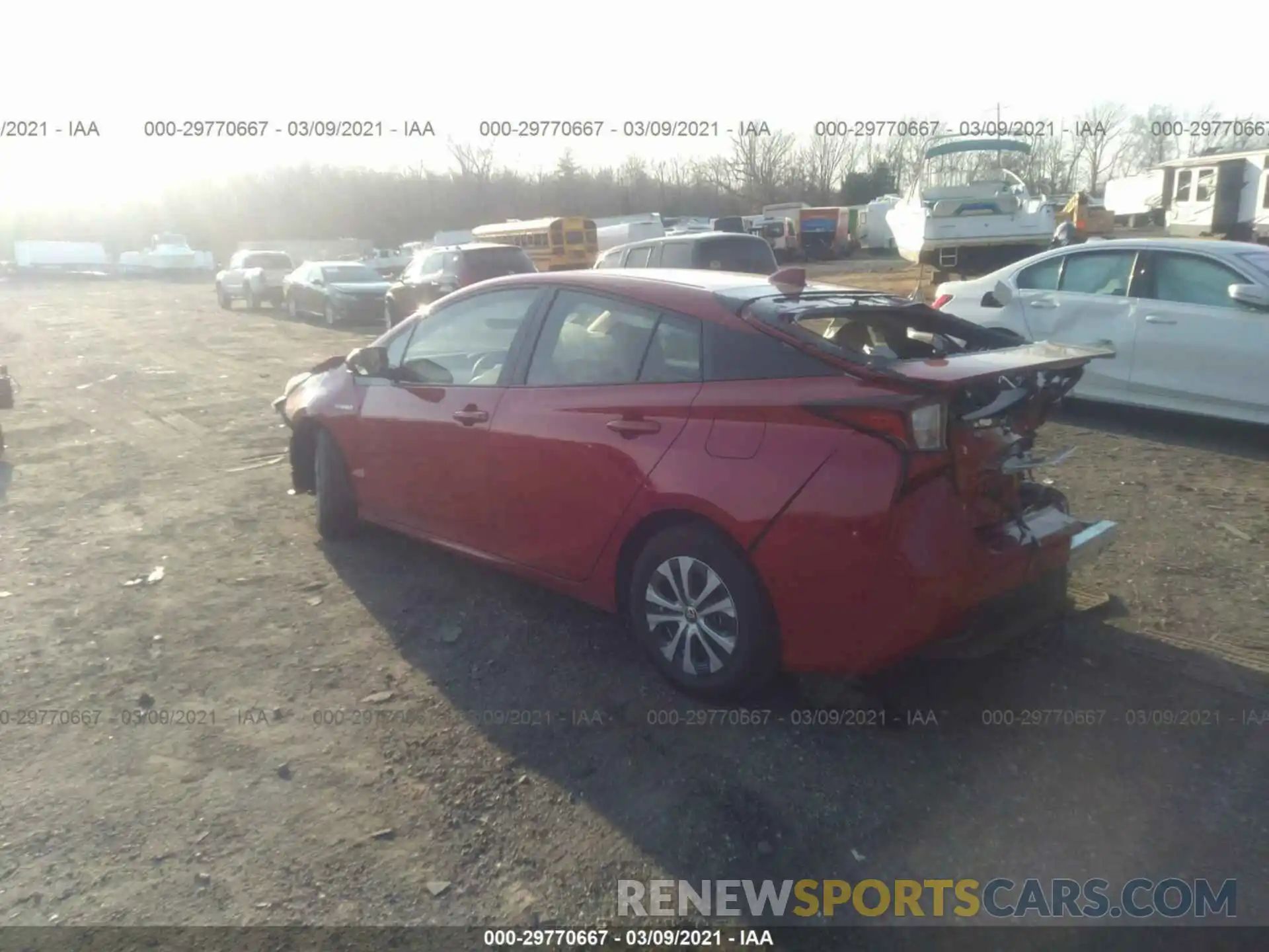 3 Photograph of a damaged car JTDL9RFUXL3015156 TOYOTA PRIUS 2020