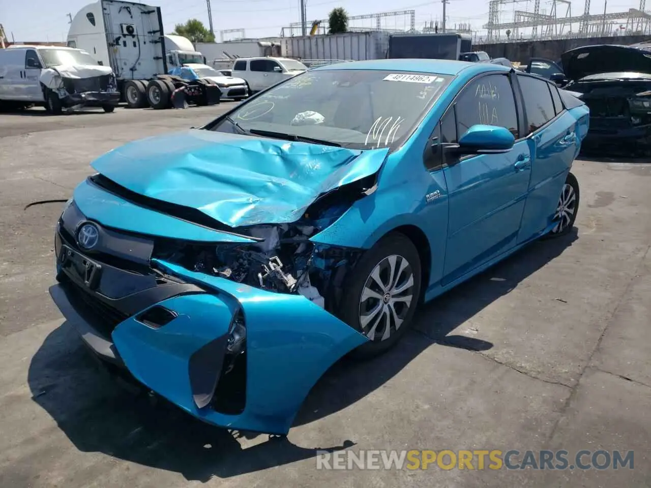 2 Photograph of a damaged car JTDKAMFP0M3167156 TOYOTA PRIUS 2021