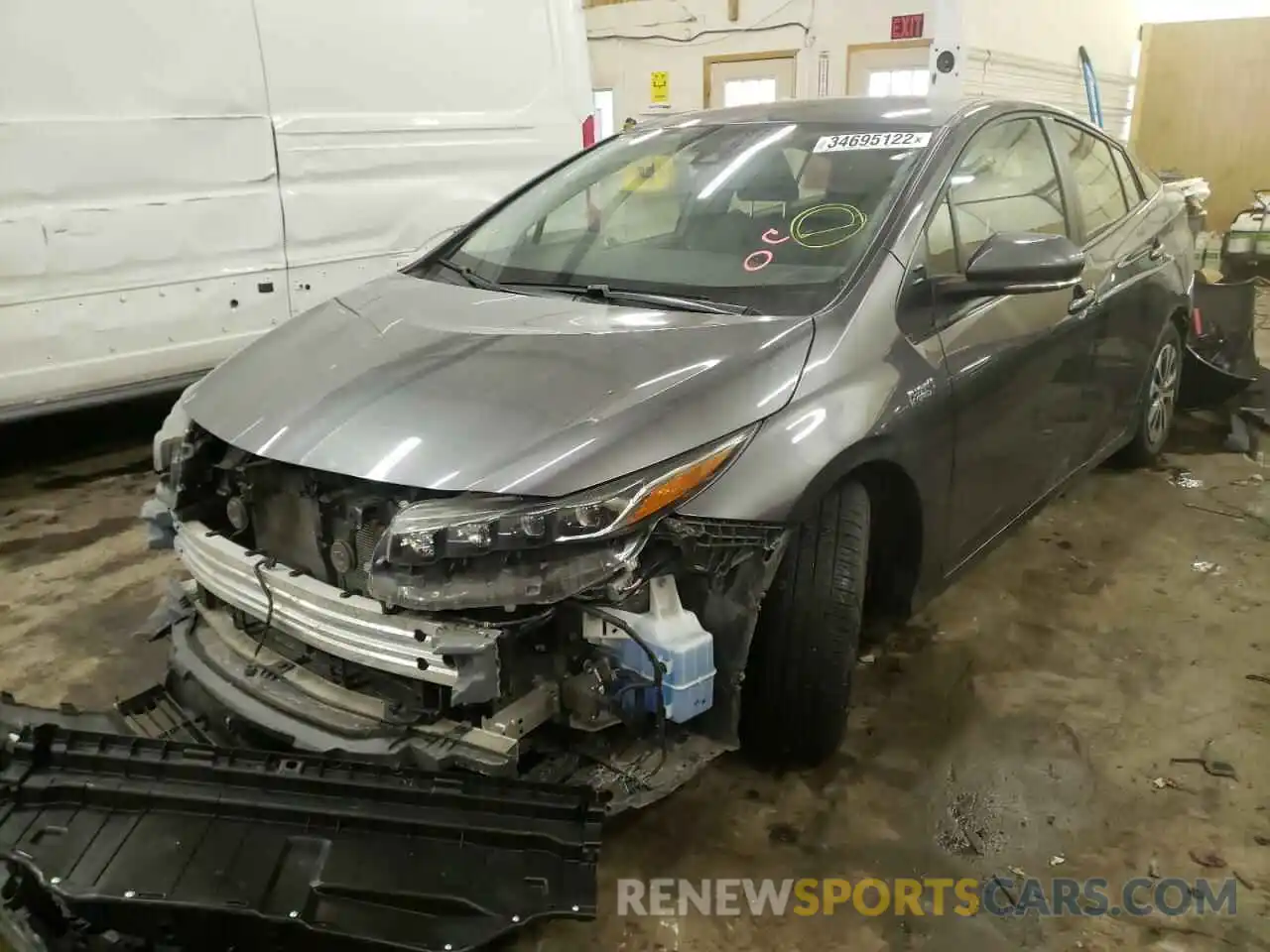 2 Photograph of a damaged car JTDKAMFP0M3170378 TOYOTA PRIUS 2021