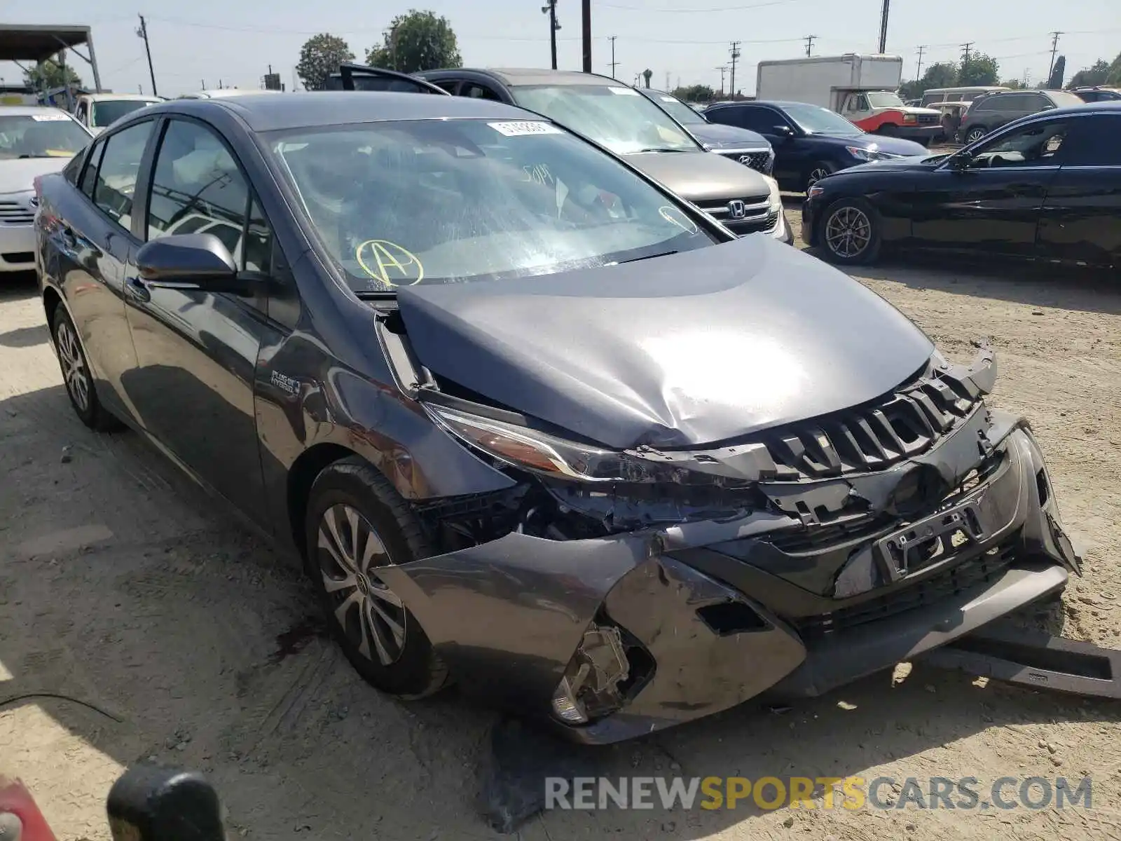 1 Photograph of a damaged car JTDKAMFP0M3171286 TOYOTA PRIUS 2021