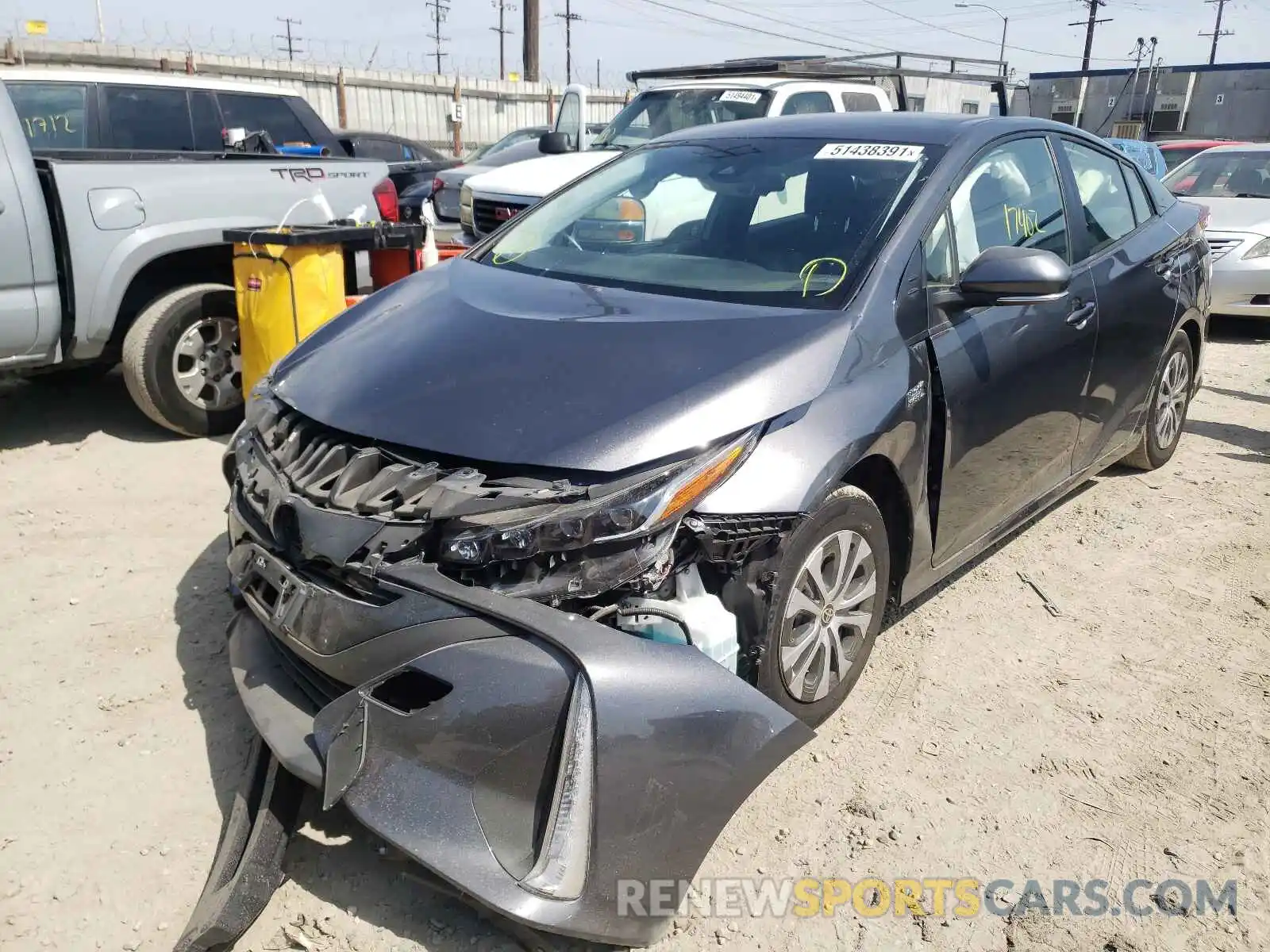 2 Photograph of a damaged car JTDKAMFP0M3171286 TOYOTA PRIUS 2021