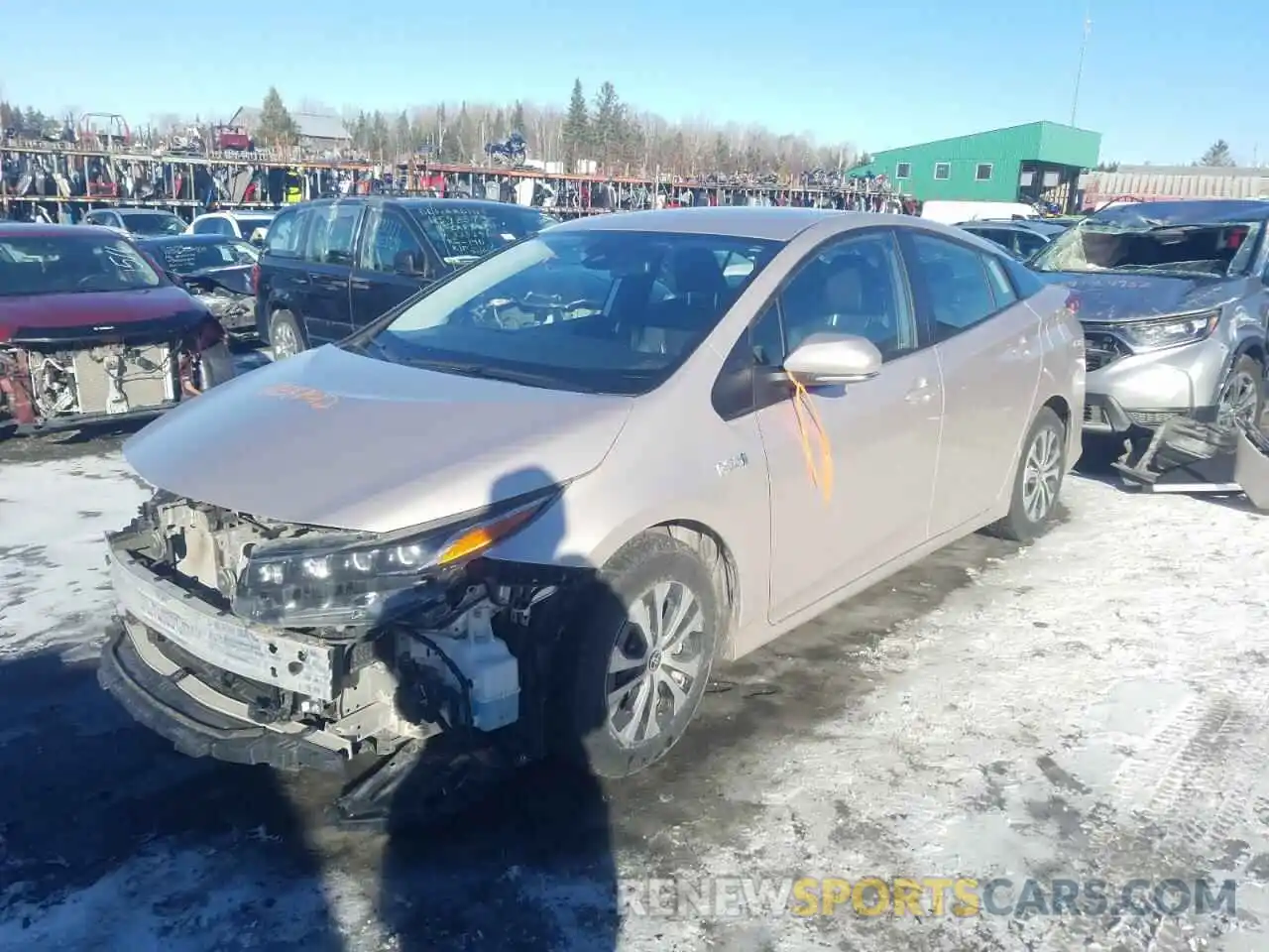 1 Photograph of a damaged car JTDKAMFP1M3167845 TOYOTA PRIUS 2021