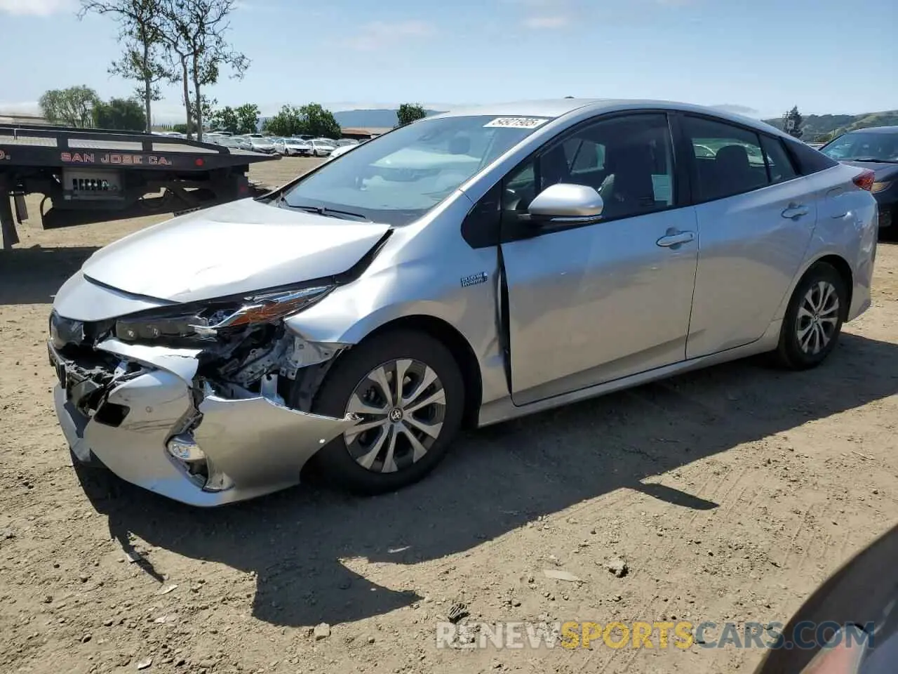 1 Photograph of a damaged car JTDKAMFP1M3182555 TOYOTA PRIUS 2021