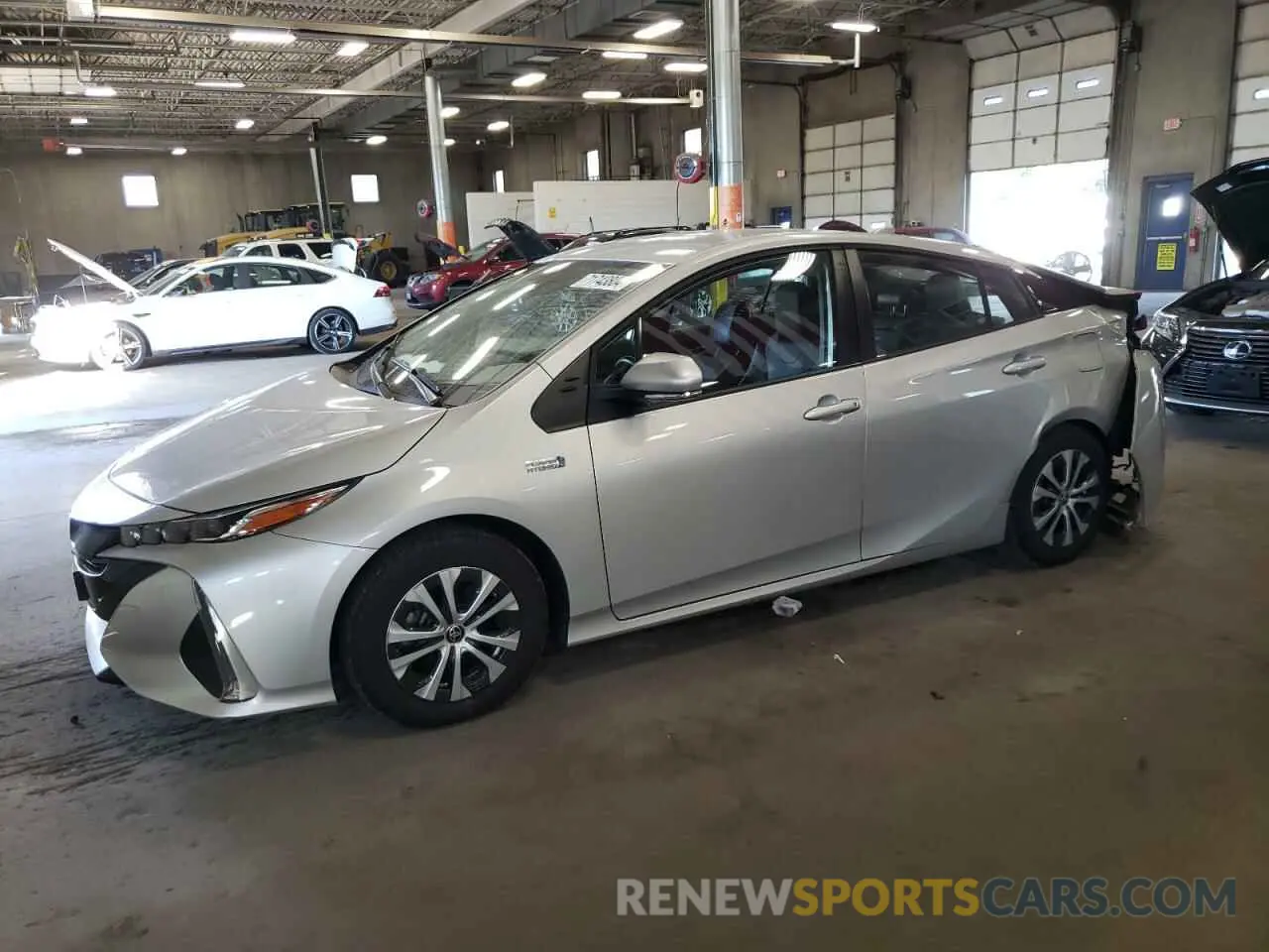 1 Photograph of a damaged car JTDKAMFP1M3189960 TOYOTA PRIUS 2021