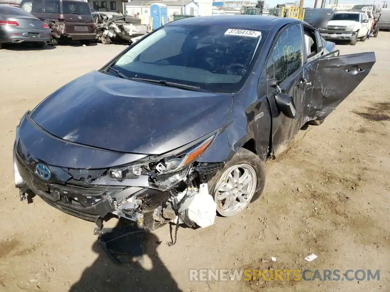 2 Photograph of a damaged car JTDKAMFP2M3178451 TOYOTA PRIUS 2021