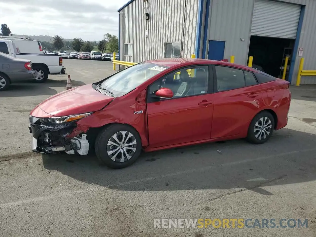 1 Photograph of a damaged car JTDKAMFP3M3185473 TOYOTA PRIUS 2021