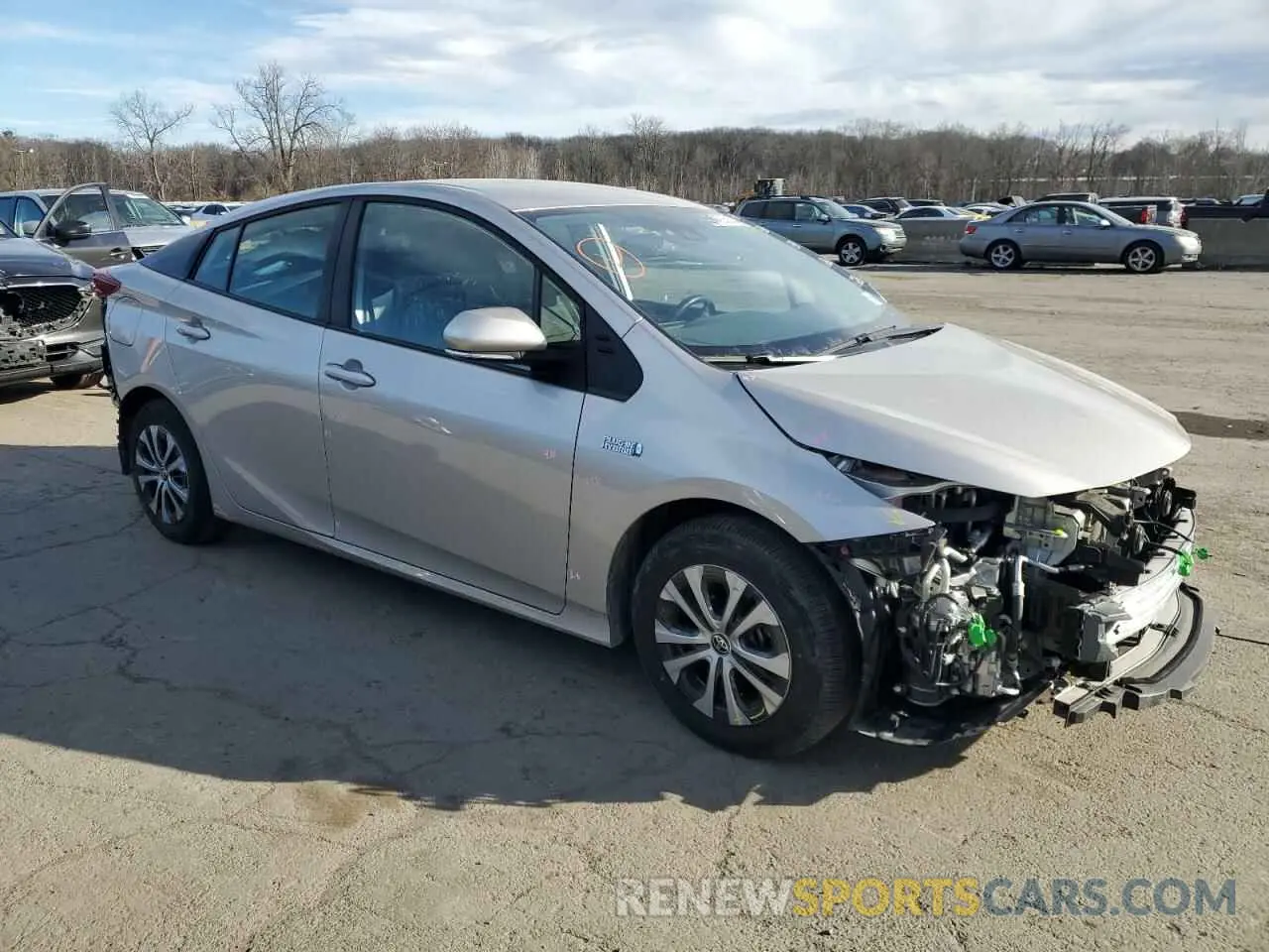 4 Photograph of a damaged car JTDKAMFP3M3187627 TOYOTA PRIUS 2021