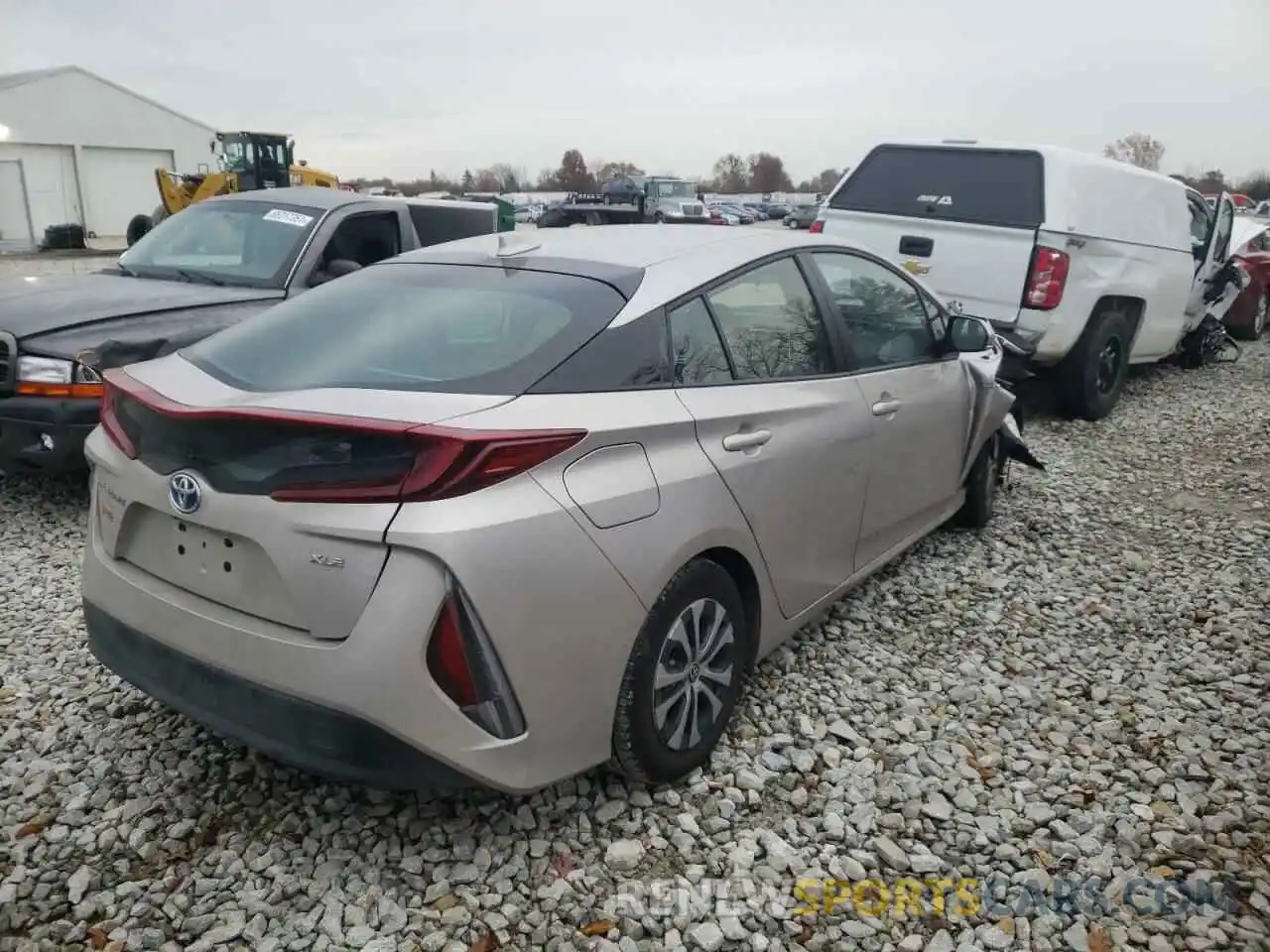 4 Photograph of a damaged car JTDKAMFP3M3187921 TOYOTA PRIUS 2021