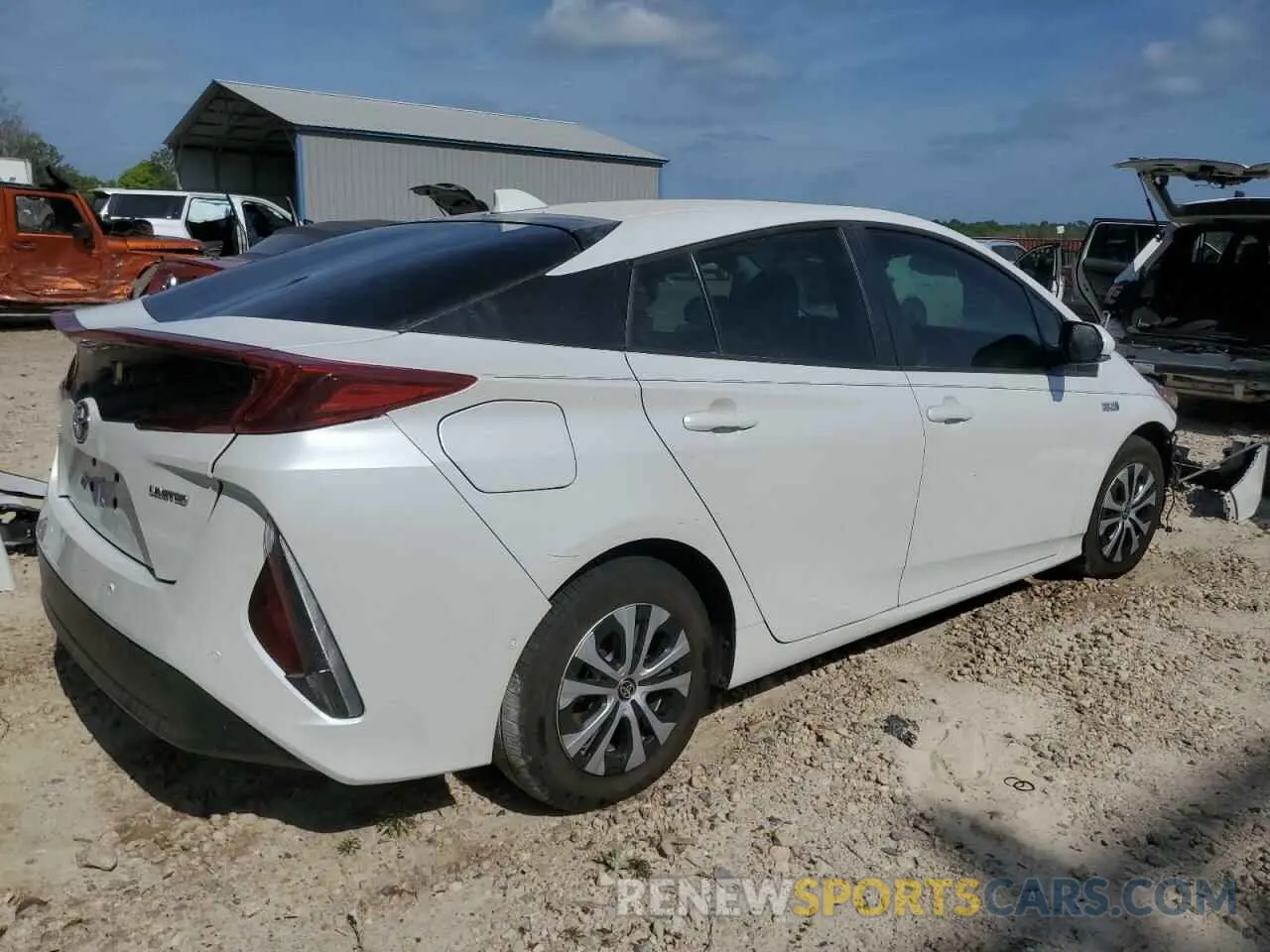 3 Photograph of a damaged car JTDKAMFP4M3175809 TOYOTA PRIUS 2021